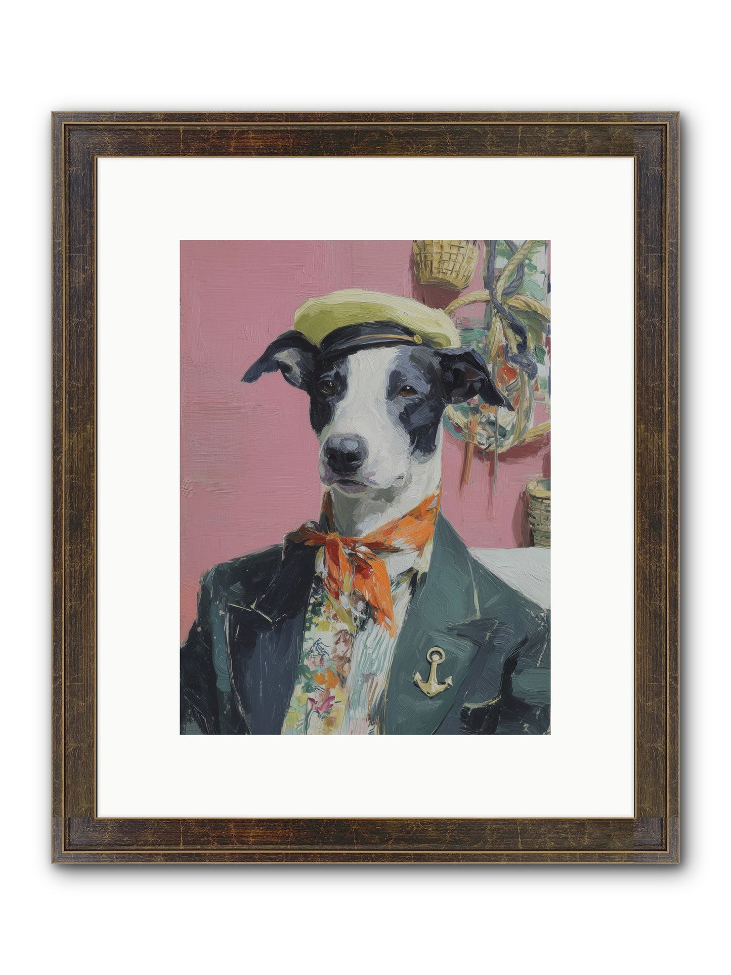 Waterfront's Yearning Framed Print - Slimwoods Black/Gold 9x12