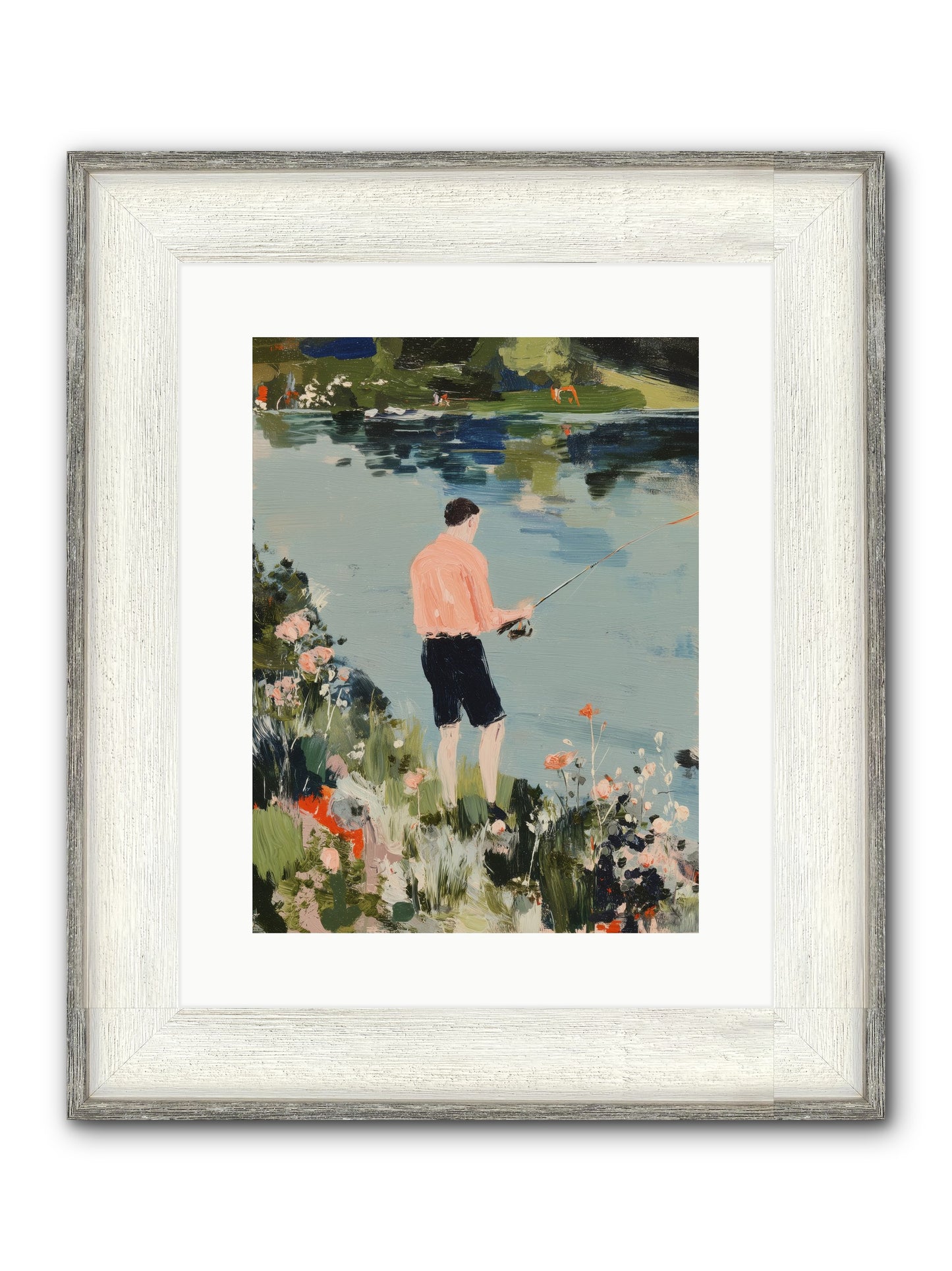 Waterfront Wisdom Framed Print - Driftwood White 12x16