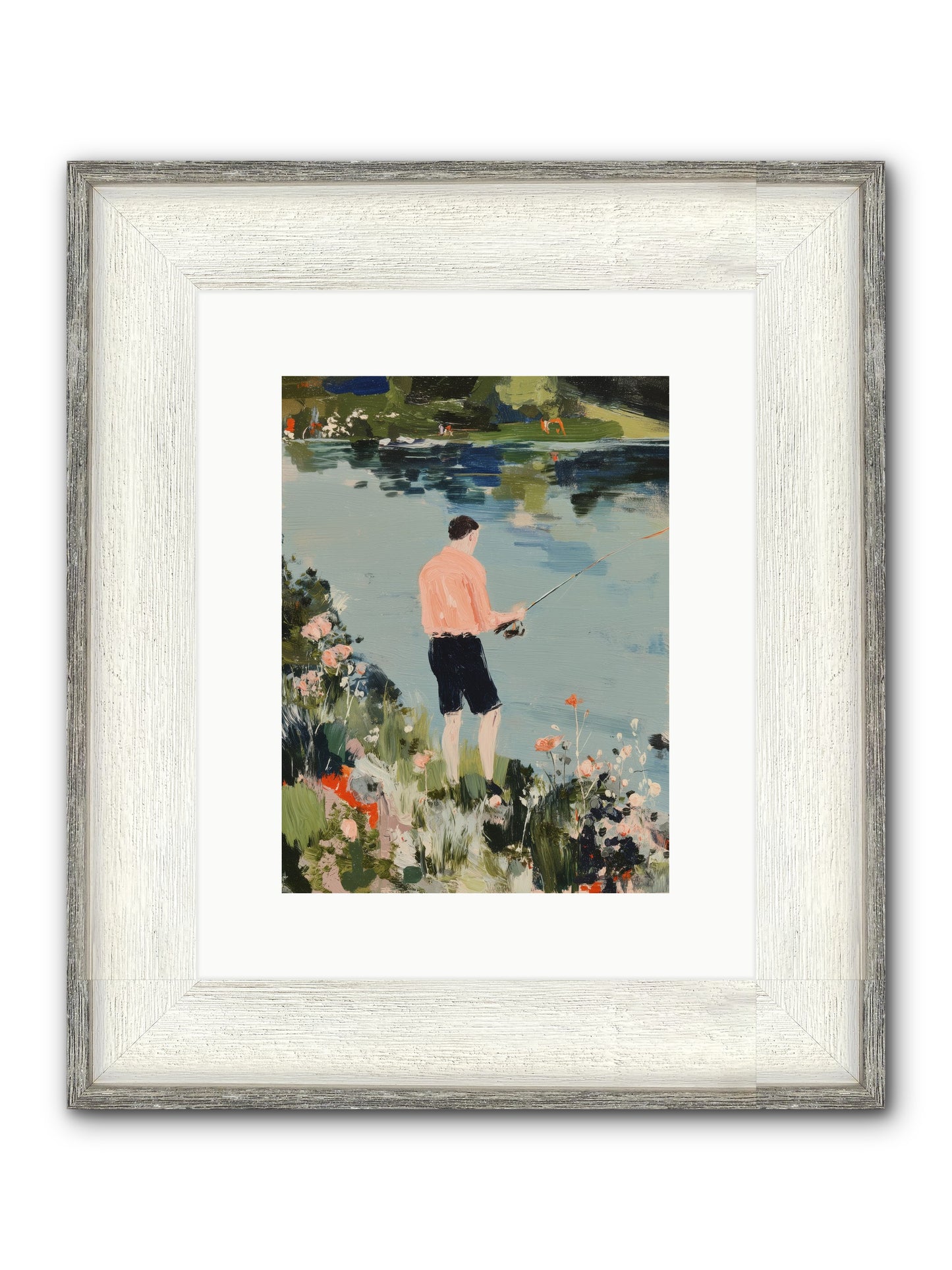 Waterfront Wisdom Framed Print - Driftwood White 9x12