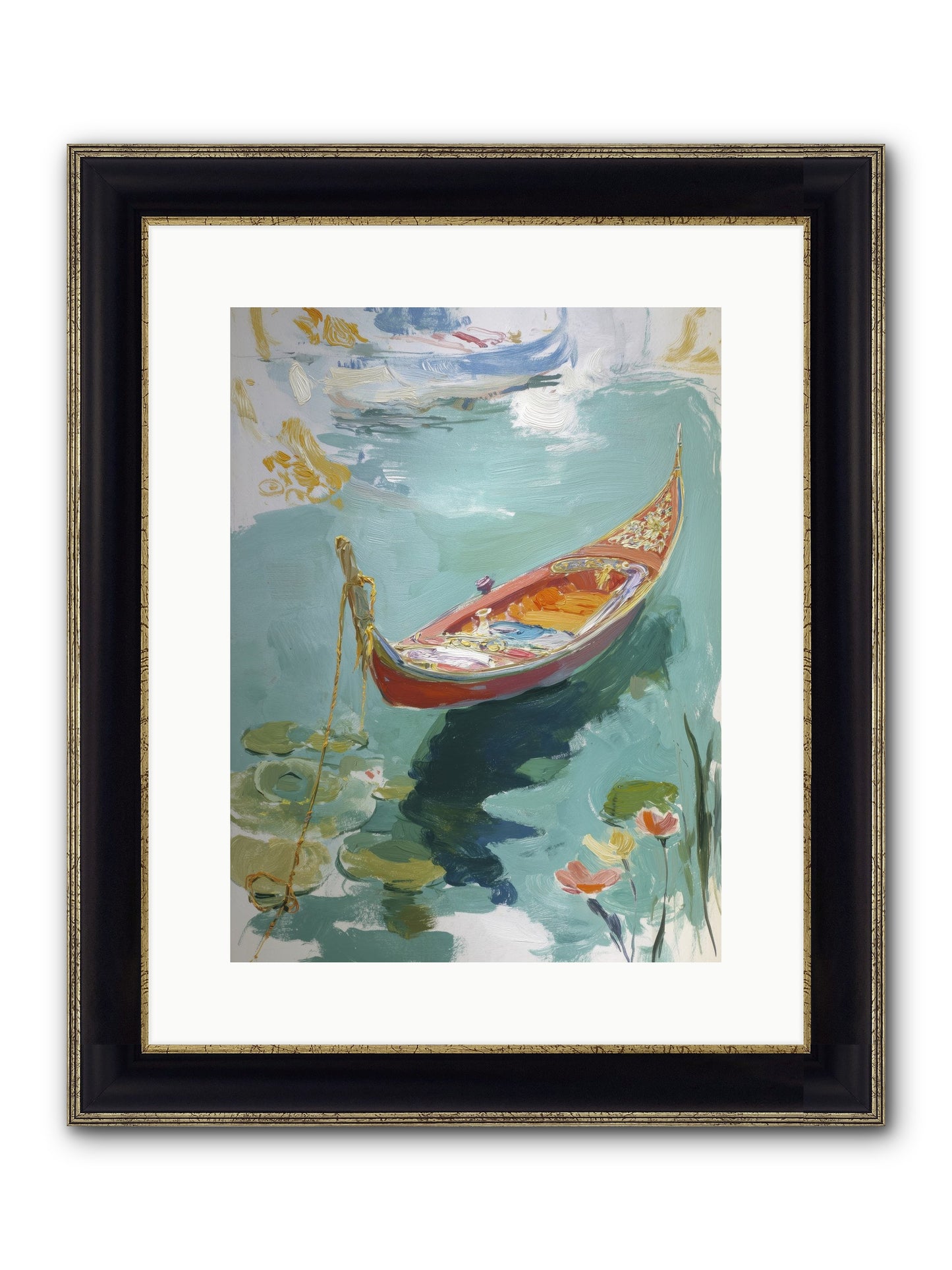 Waterway's Crown Jewel Framed Print - Black & Gold 12x16