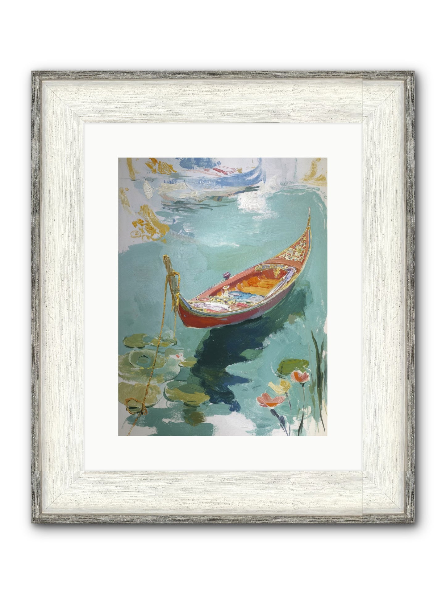 Waterway's Crown Jewel Framed Print - Driftwood White 12x16