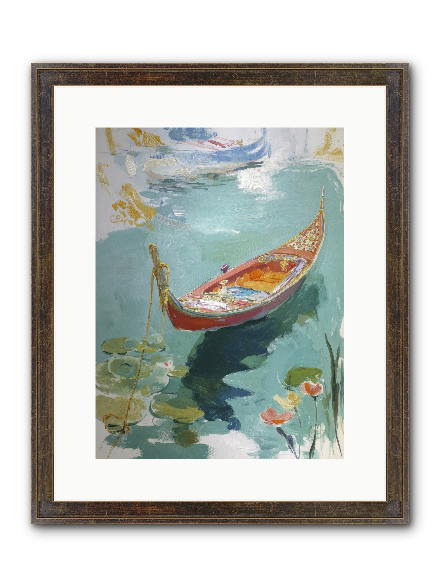 Waterway's Crown Jewel Framed Print - Slimwoods Black/Gold 12x16