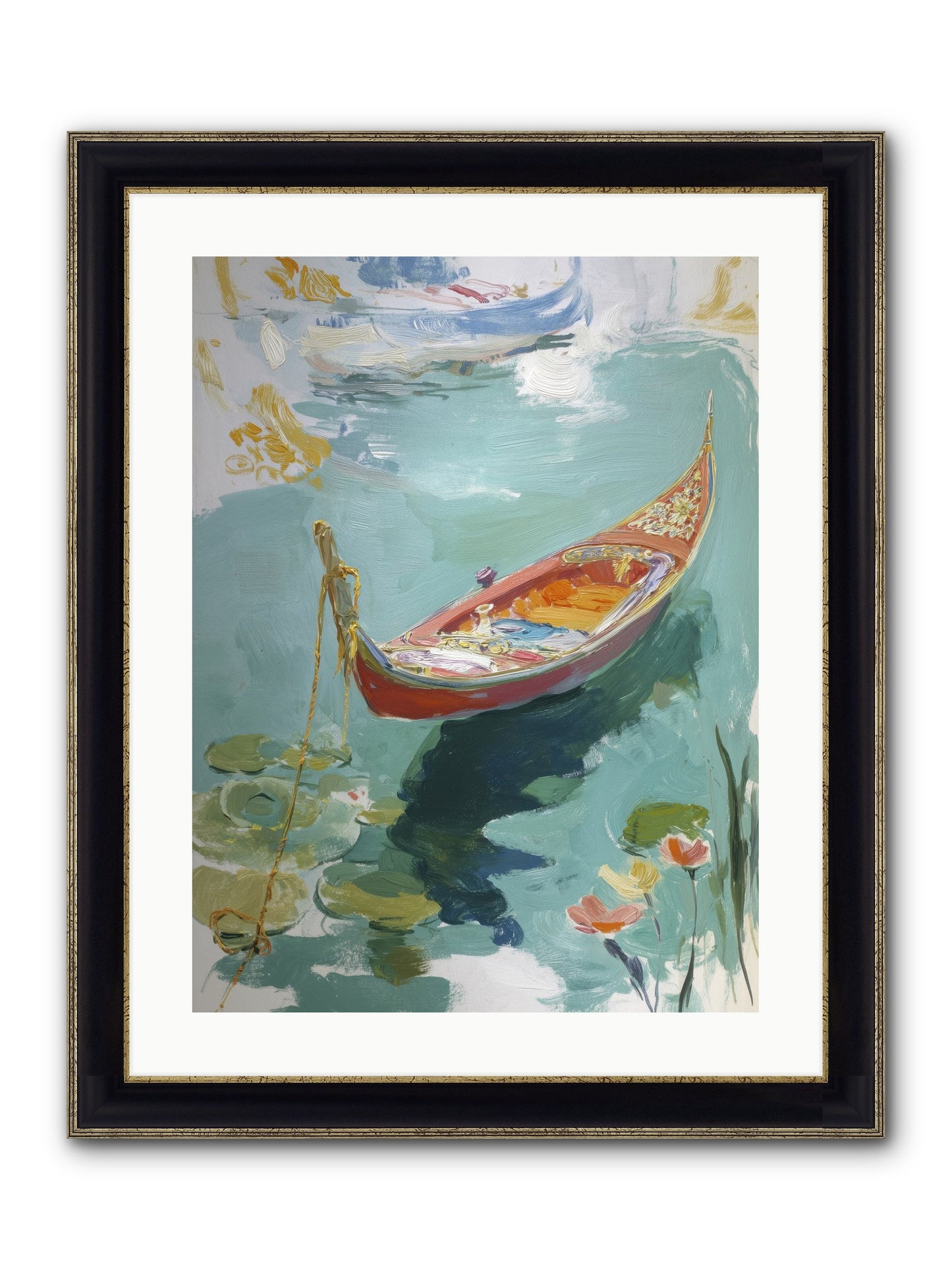 Waterway's Crown Jewel Framed Print - Black & Gold 18x24