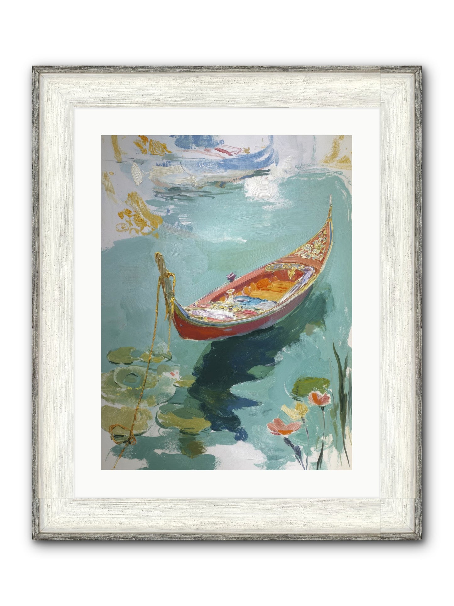 Waterway's Crown Jewel Framed Print - Driftwood White 18x24