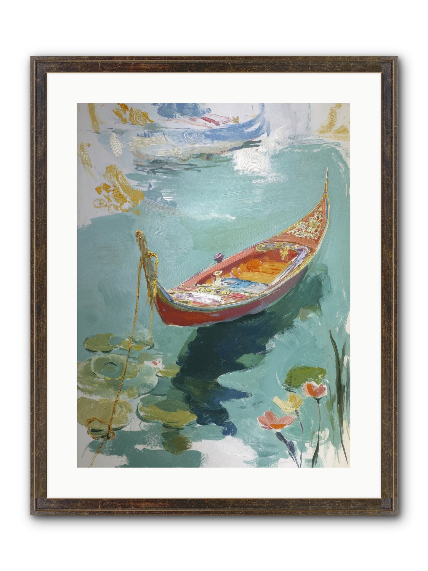 Waterway's Crown Jewel Framed Print - Slimwoods Black/Gold 18x24