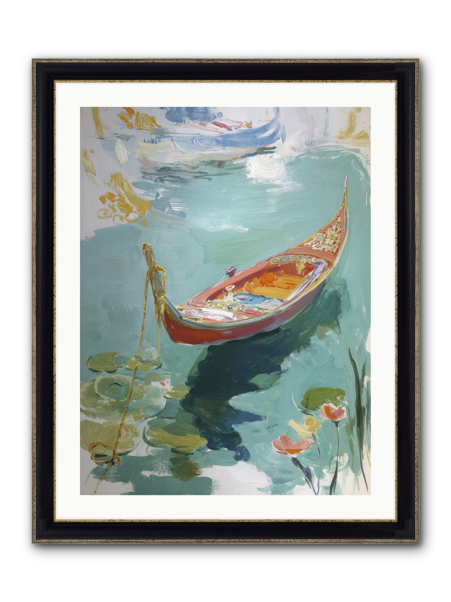 Waterway's Crown Jewel Framed Print - Black & Gold 24x32