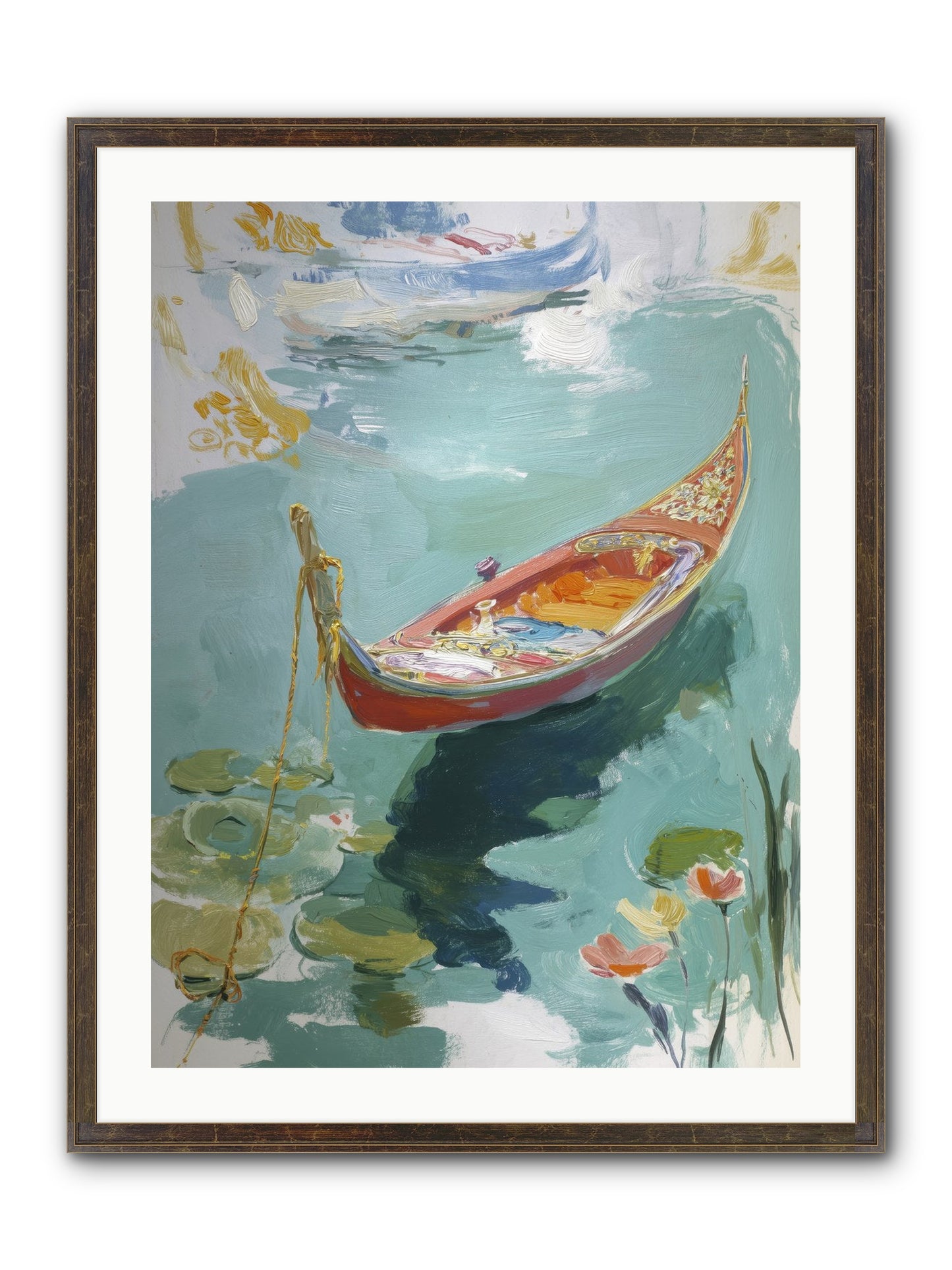 Waterway's Crown Jewel Framed Print - Slimwoods Black/Gold 24x32