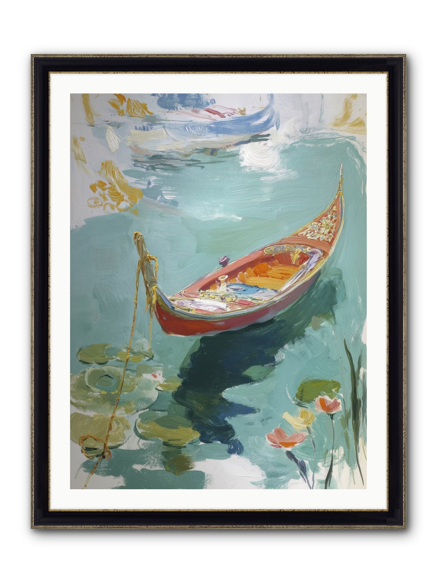 Waterway's Crown Jewel Framed Print - Black & Gold 30x40