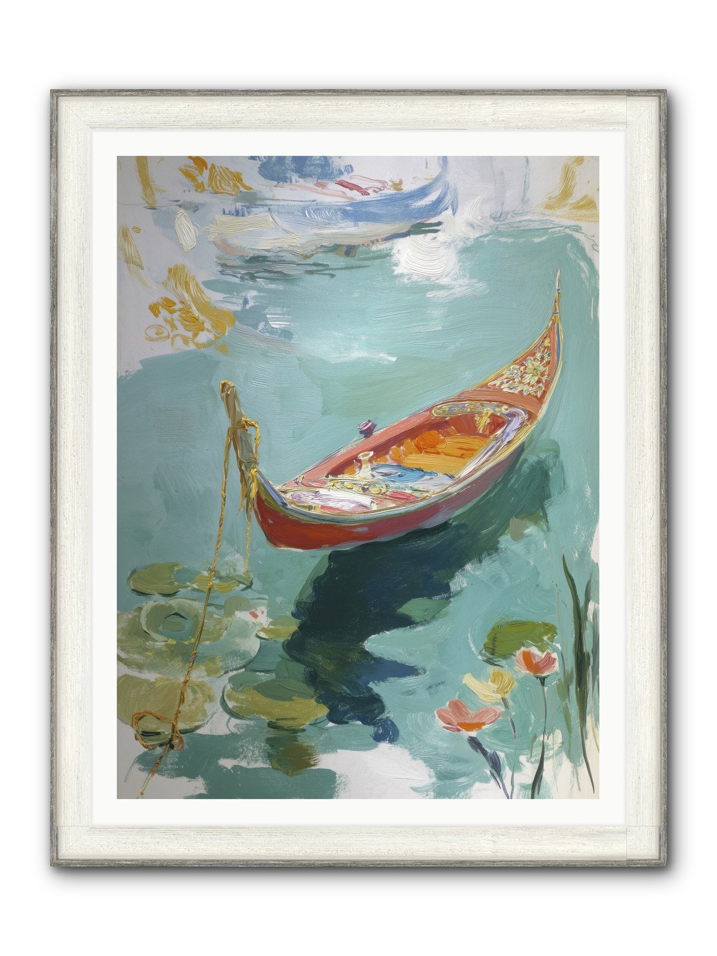 Waterway's Crown Jewel Framed Print - Driftwood White 36x48