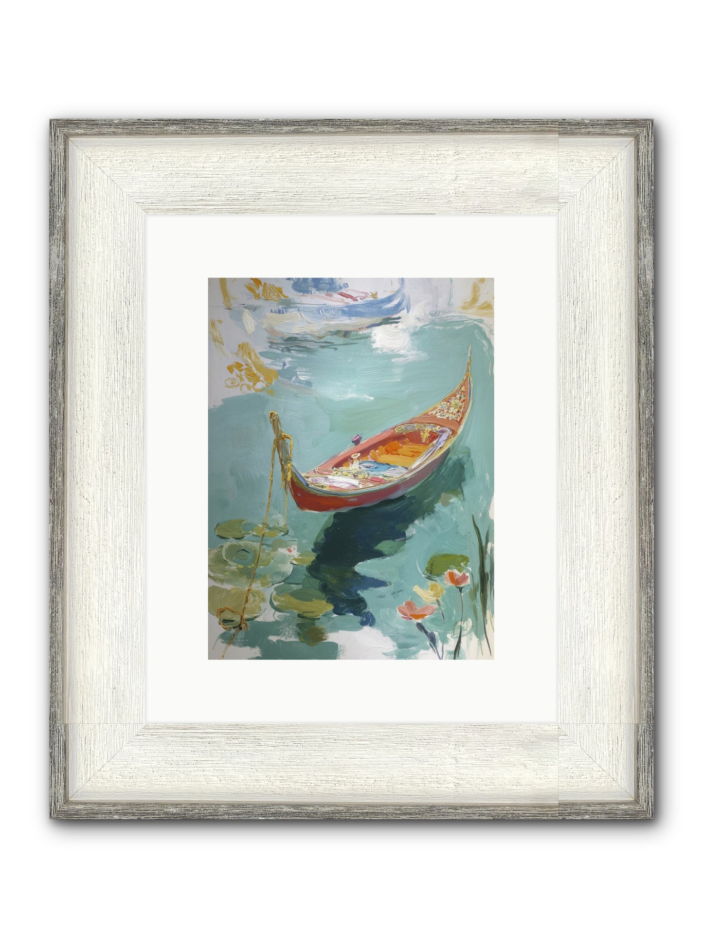 Waterway's Crown Jewel Framed Print - Driftwood White 9x12