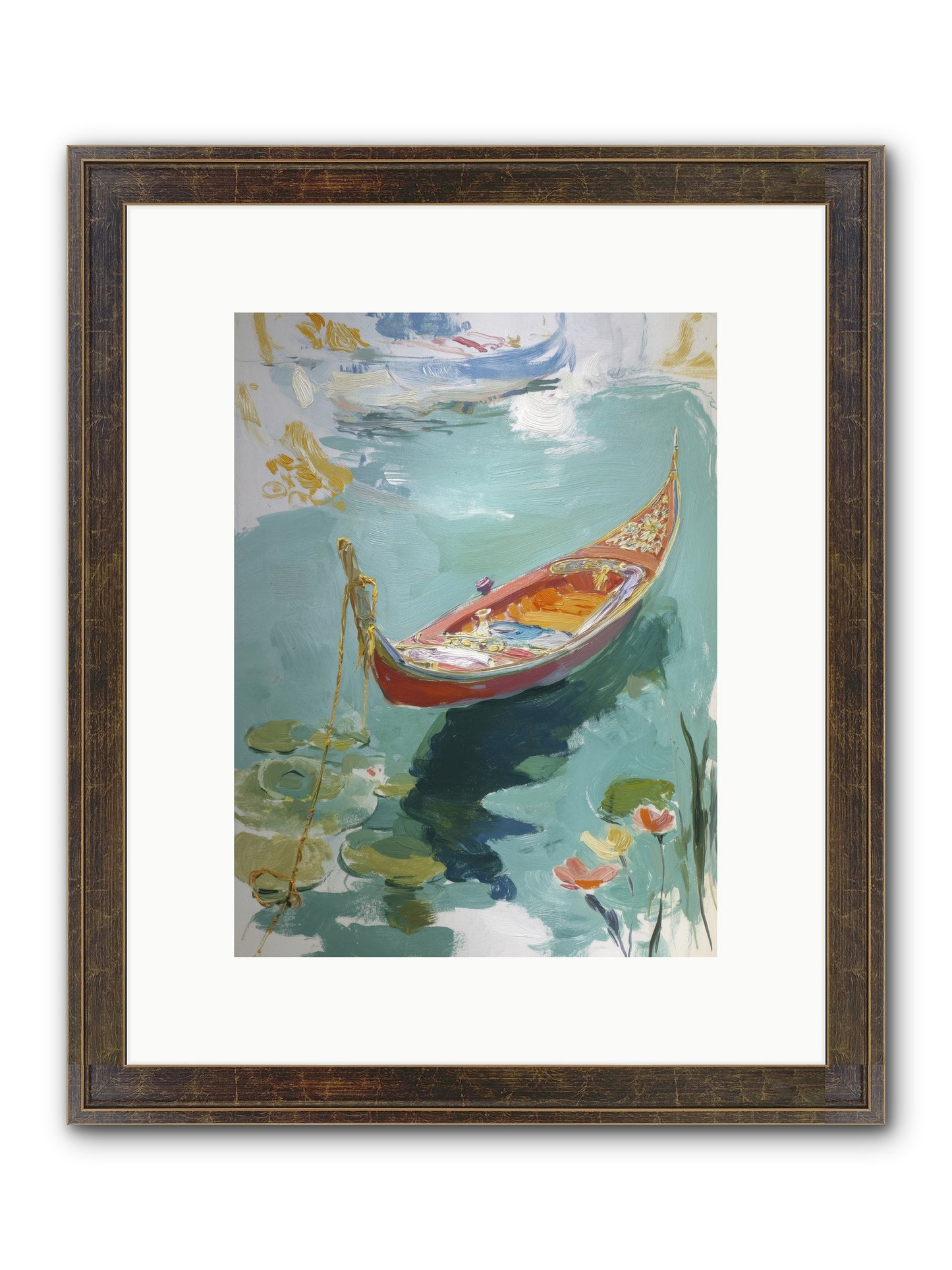 Waterway's Crown Jewel Framed Print - Slimwoods Black/Gold 9x12