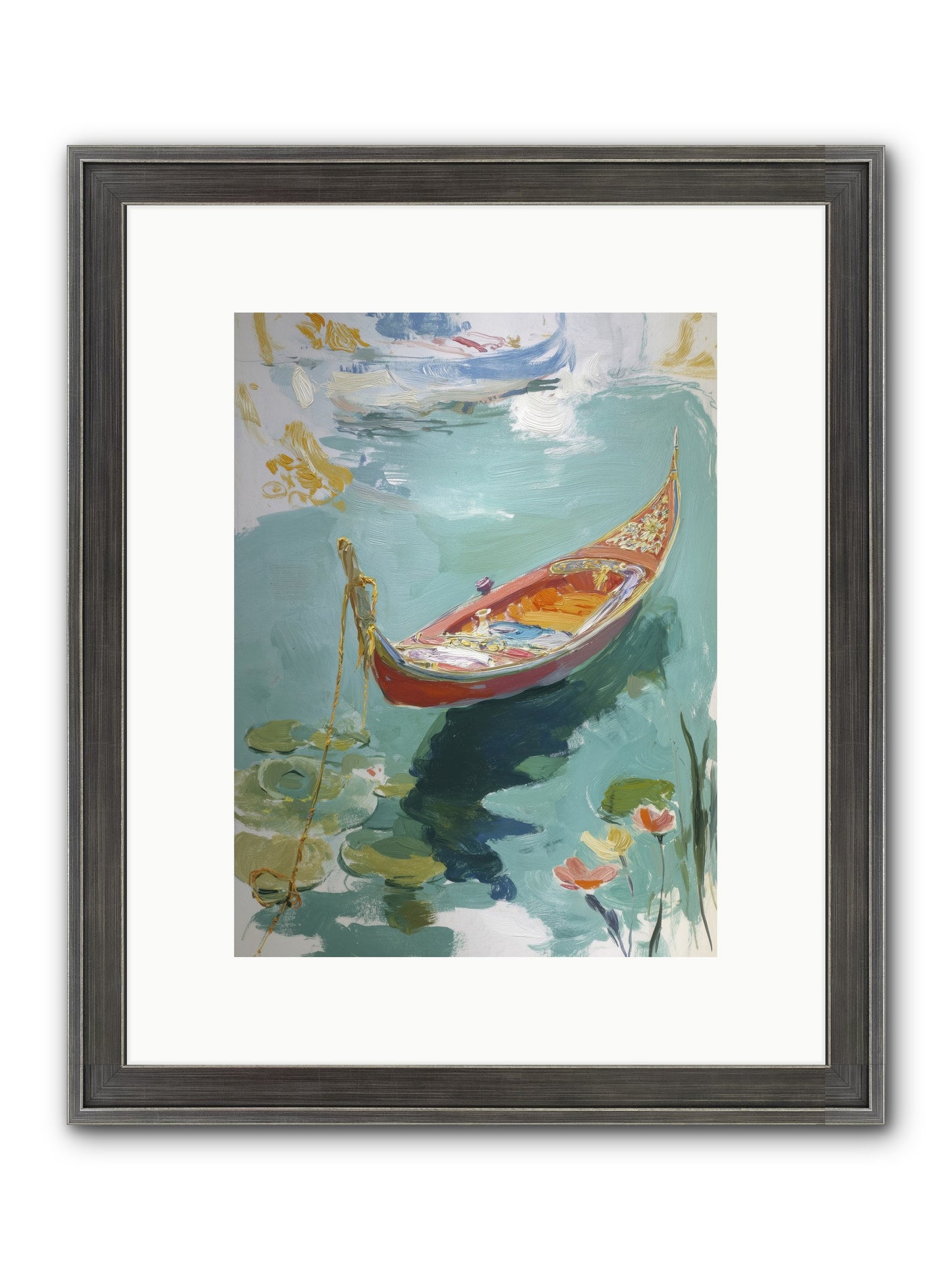Waterway's Crown Jewel Framed Print - Slimwoods Black/Silver 9x12
