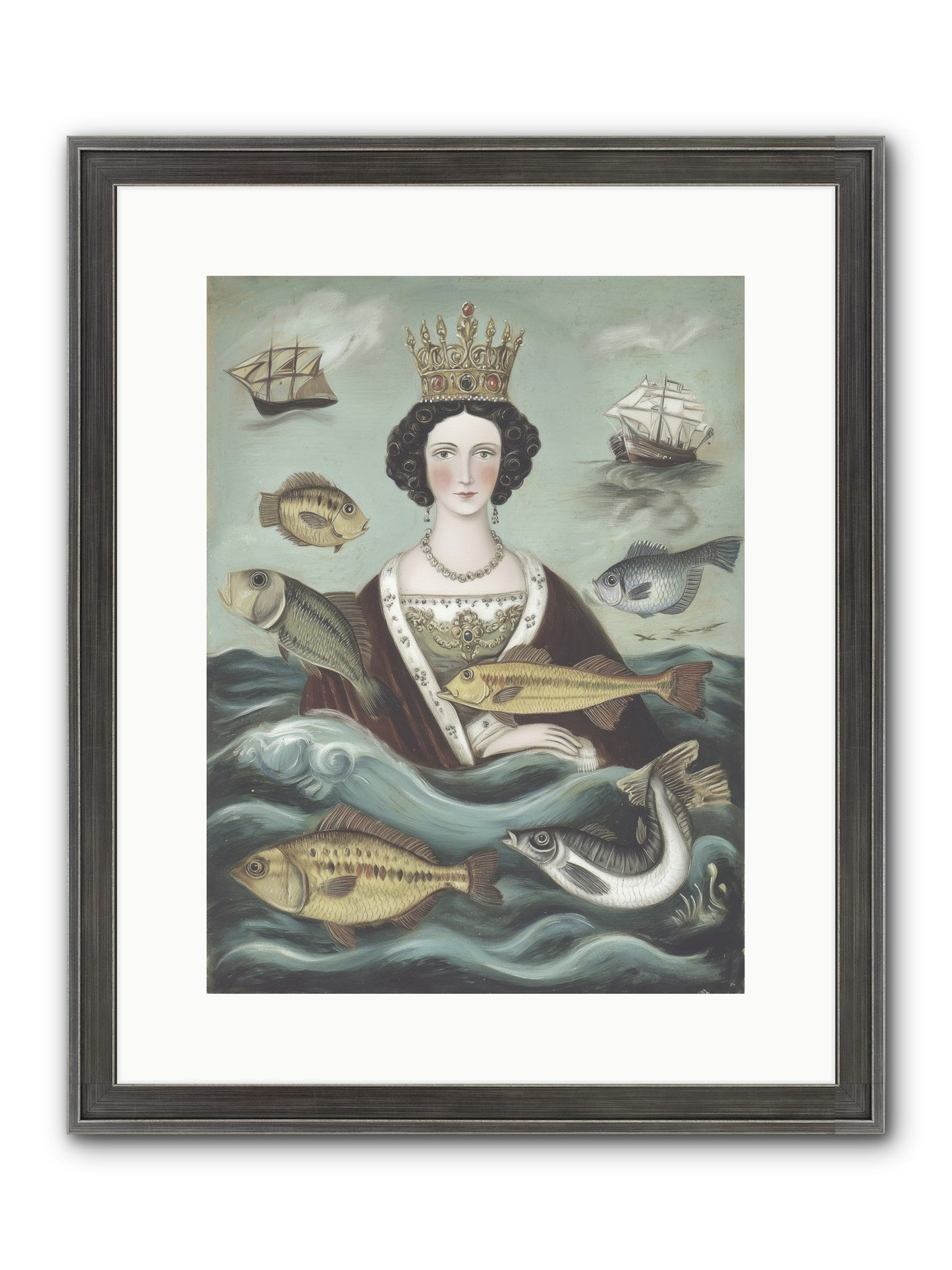 Wave Monarch Framed Print - Slimwoods Black/Silver 12x16