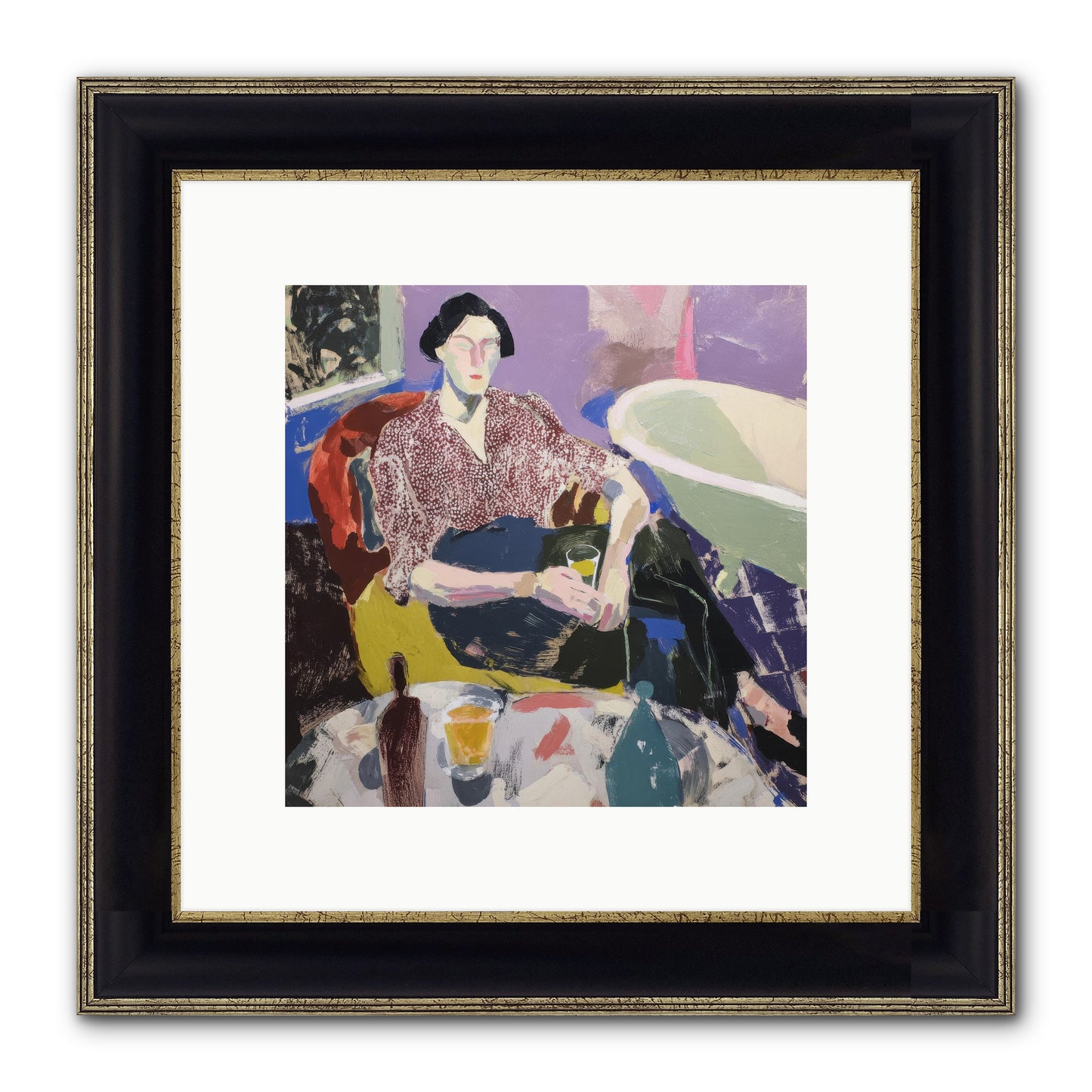 We All Belonged Framed Print - Black & Gold 10x10