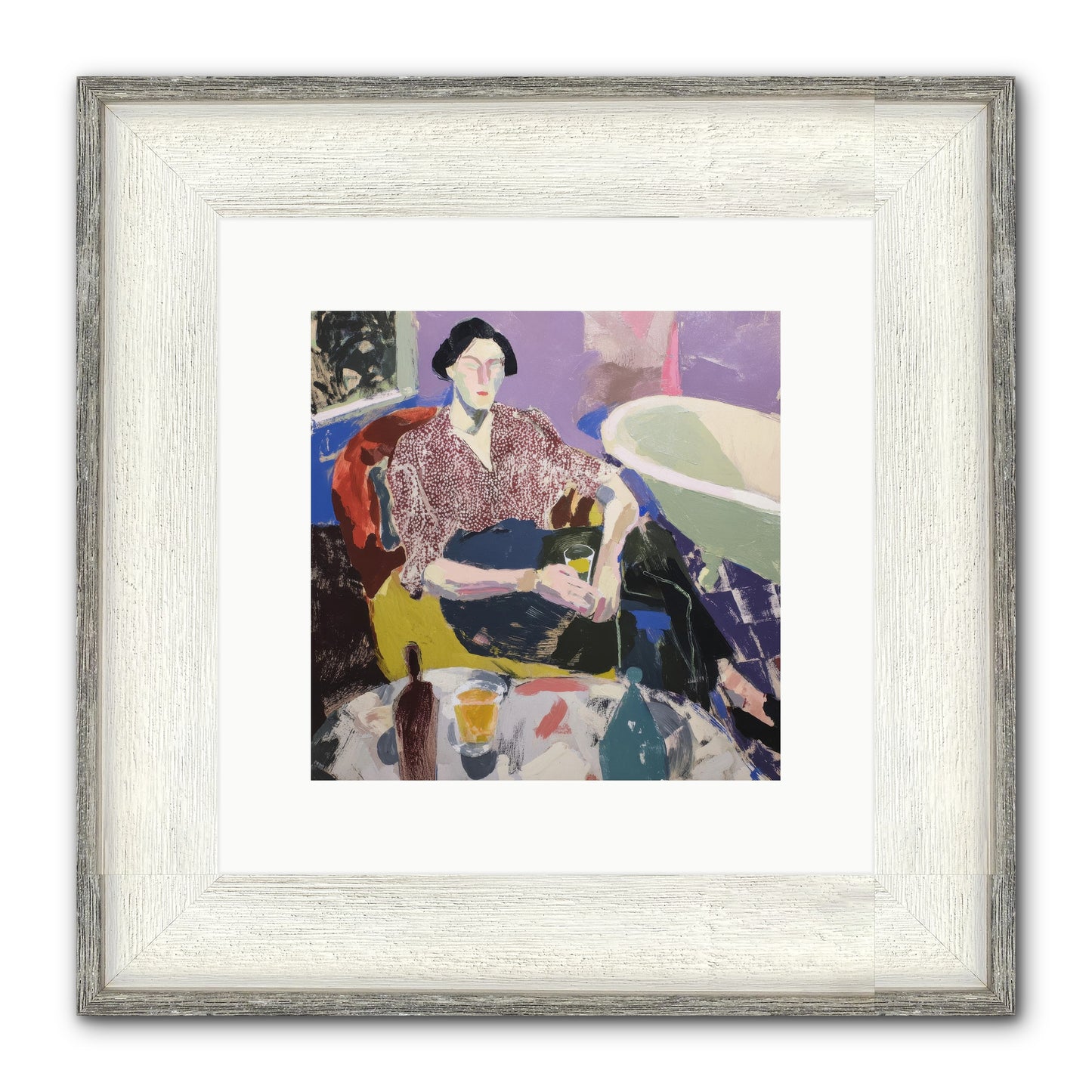 We All Belonged Framed Print - Driftwood White 10x10