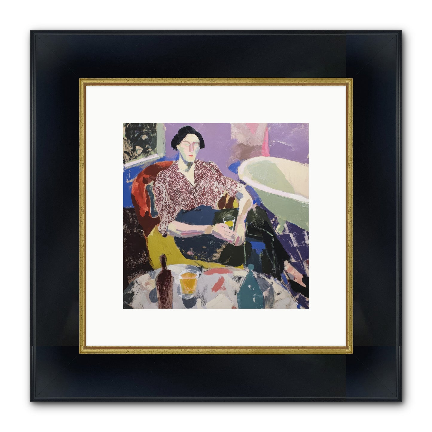 We All Belonged Framed Print - Wide Black w/Gold 10x10