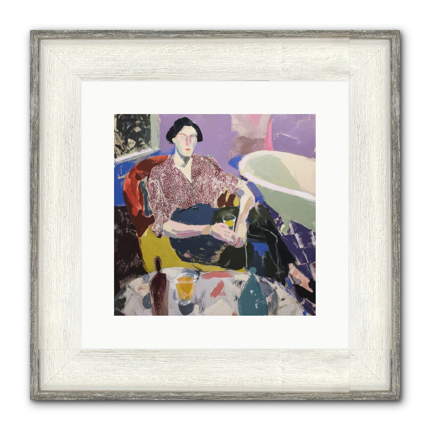 We All Belonged Framed Print - Driftwood White 12x12