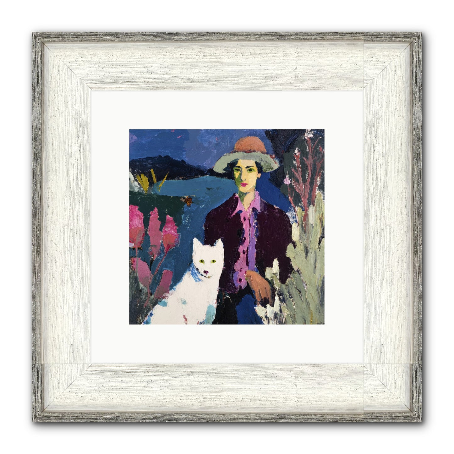 We Discovered Everything Framed Print - Driftwood White 10x10