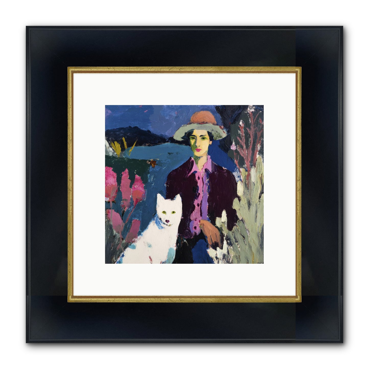 We Discovered Everything Framed Print - Wide Black w/Gold 10x10