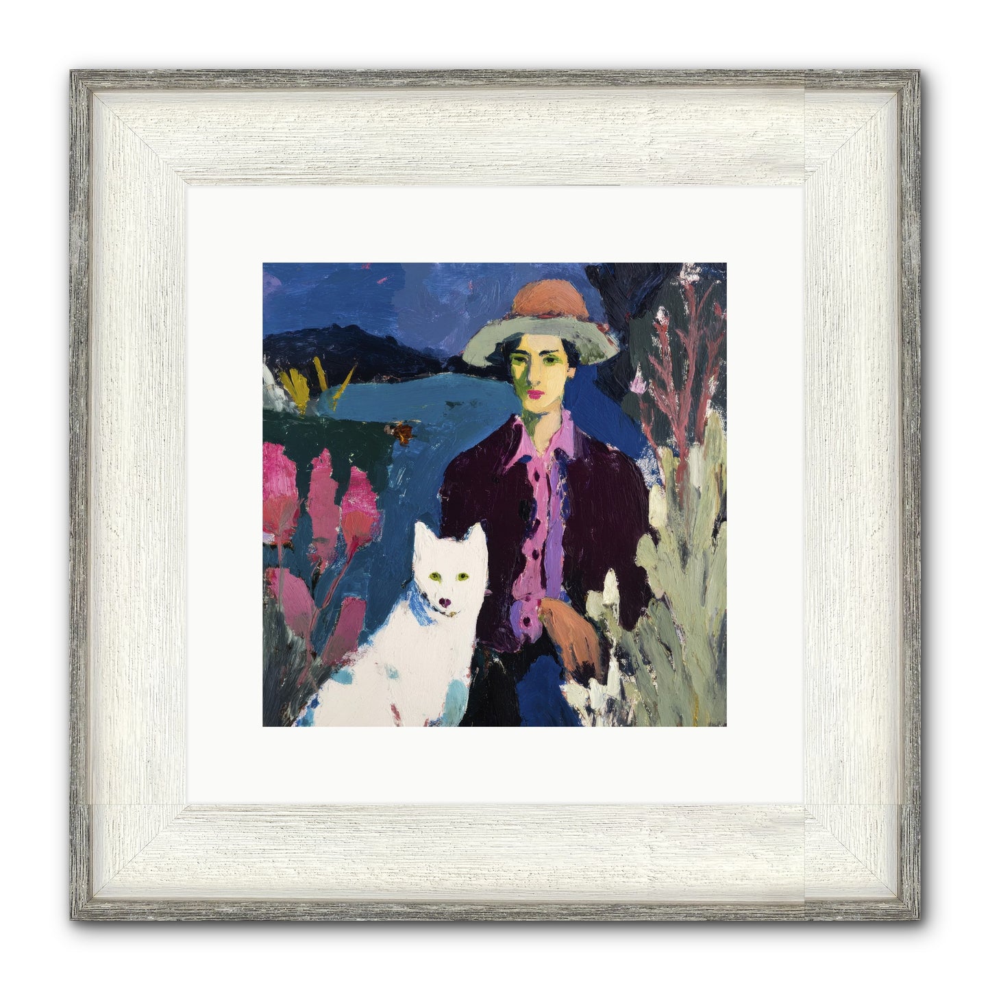 We Discovered Everything Framed Print - Driftwood White 12x12