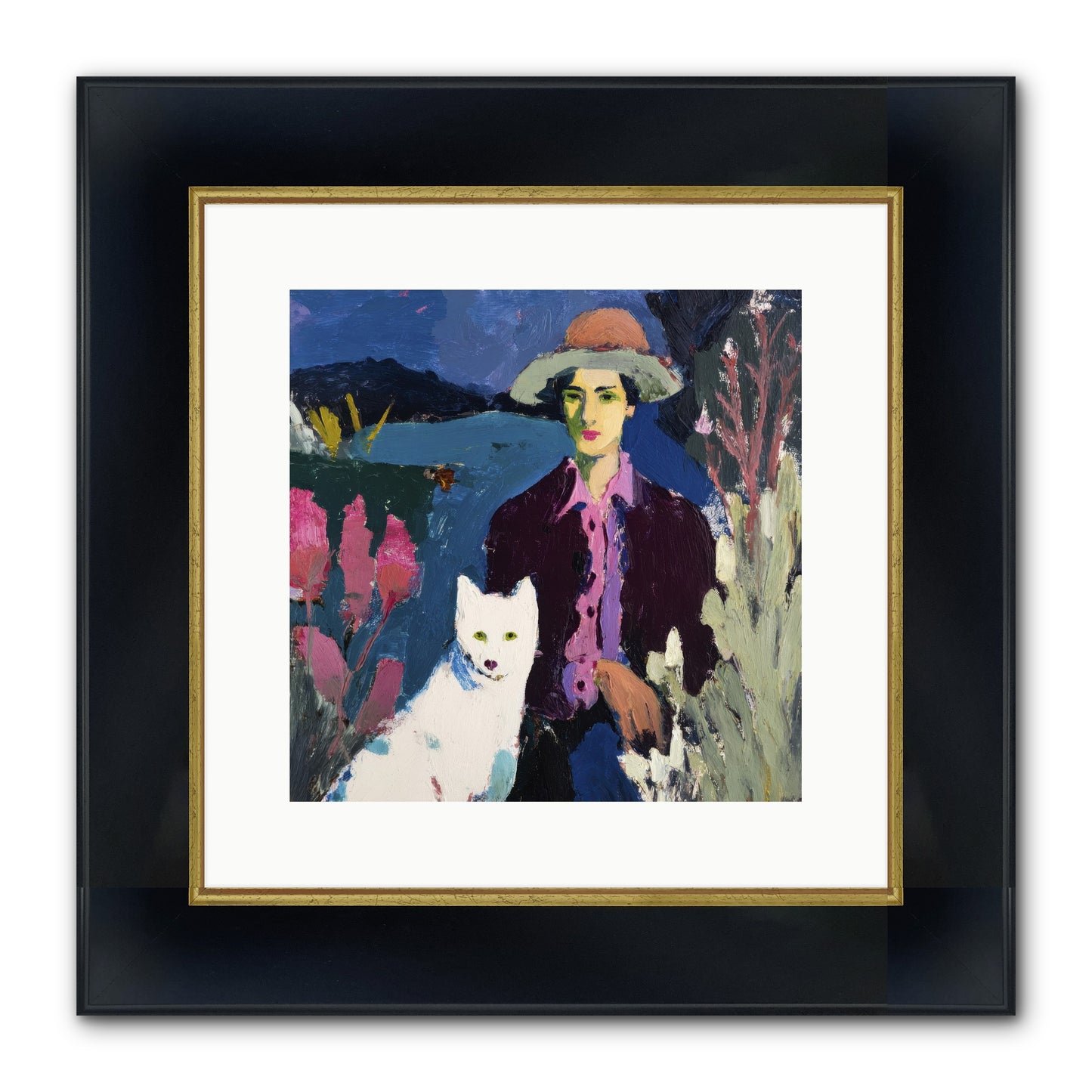 We Discovered Everything Framed Print - Wide Black w/Gold 12x12