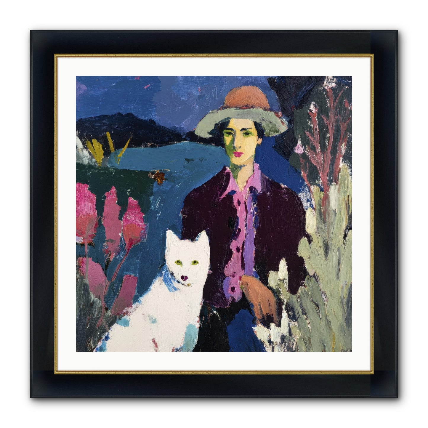 We Discovered Everything Framed Print - Wide Black w/Gold 30x30