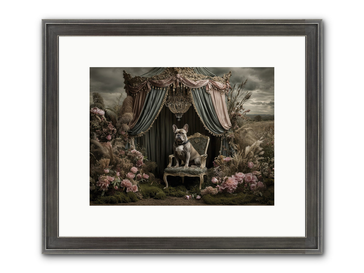 We Fell Into Bloom Framed Print - Slimwoods Black/Silver 12x9