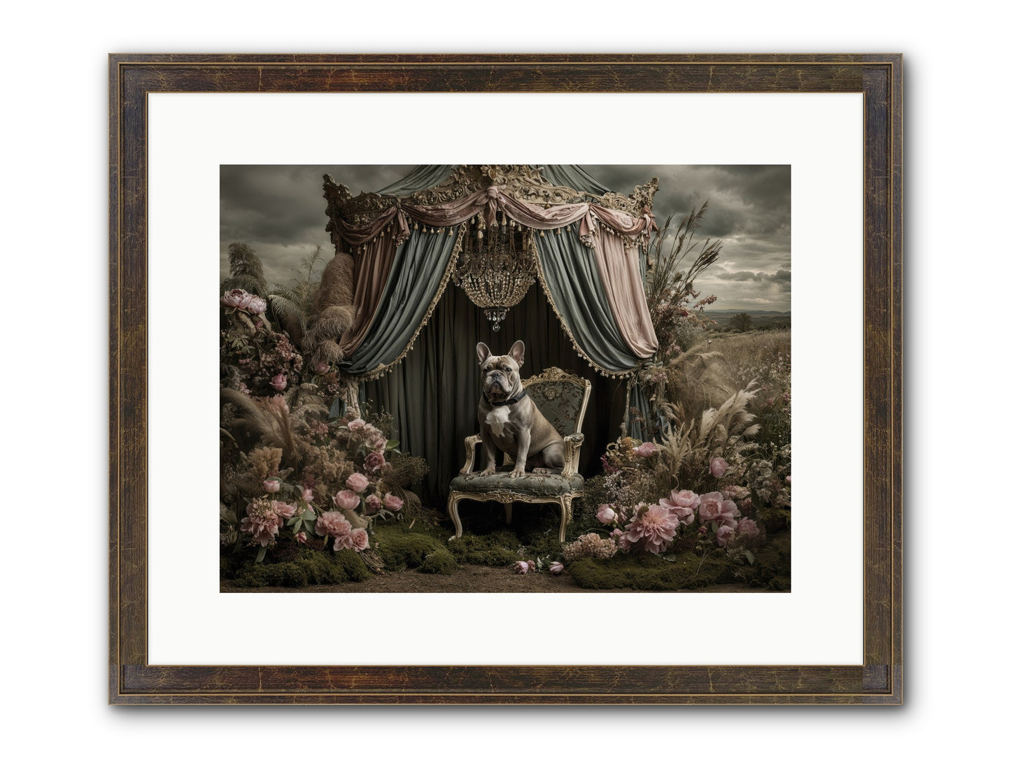 We Fell Into Bloom Framed Print - Slimwoods Black/Gold 16x12