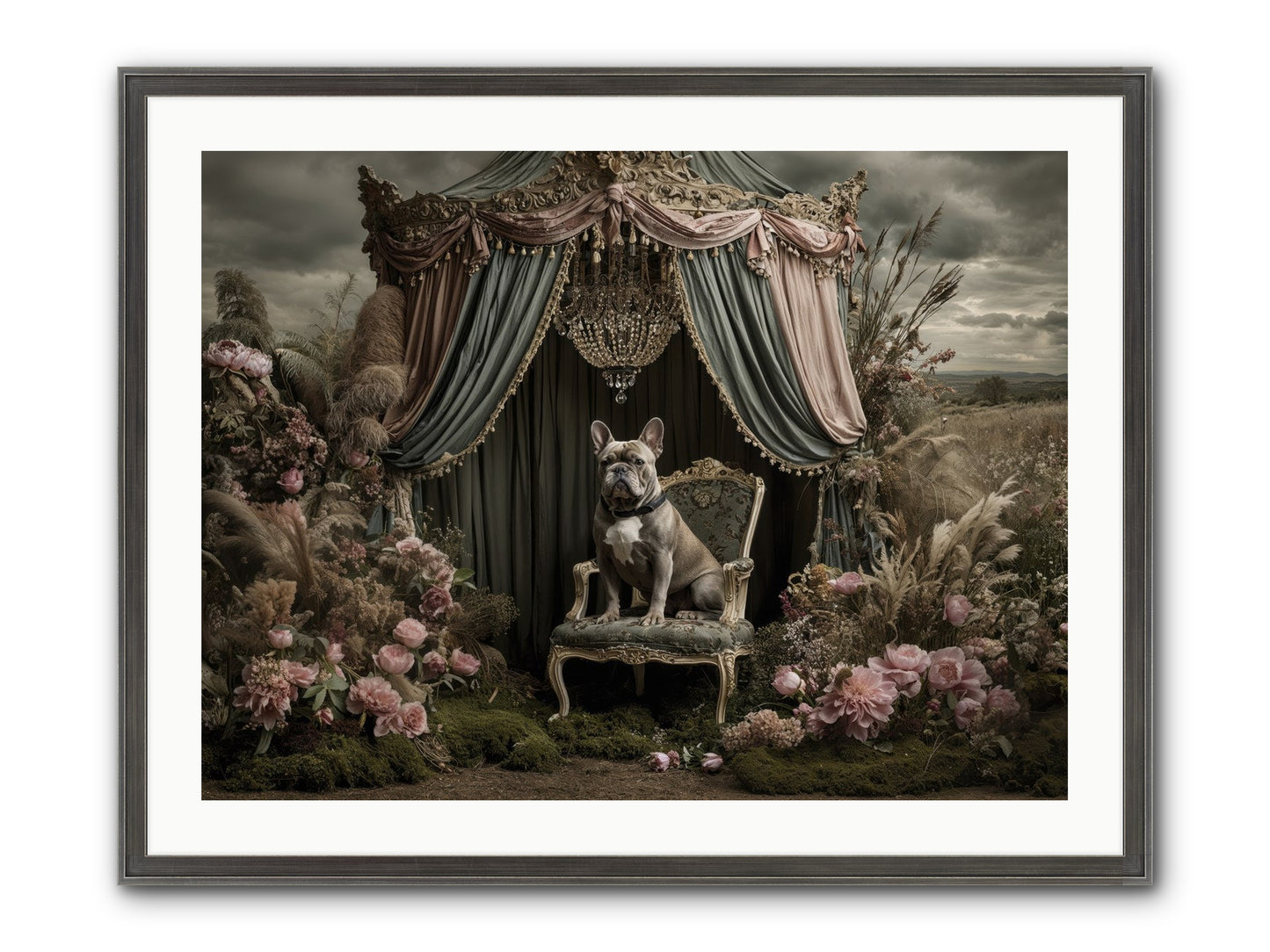 We Fell Into Bloom Framed Print - Slimwoods Black/Silver 32x24