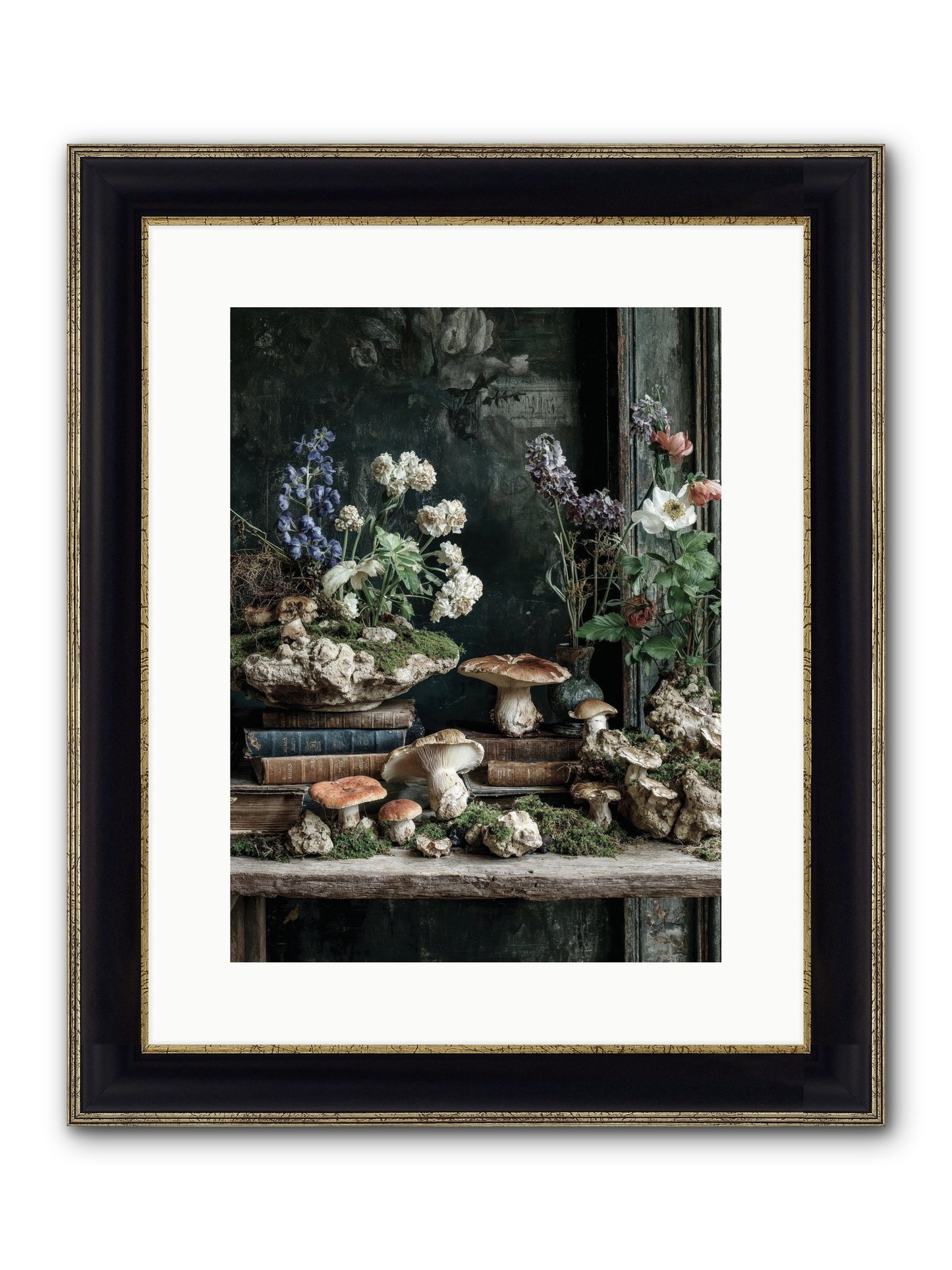 We Were Swans Framed Print - Black & Gold 12x16