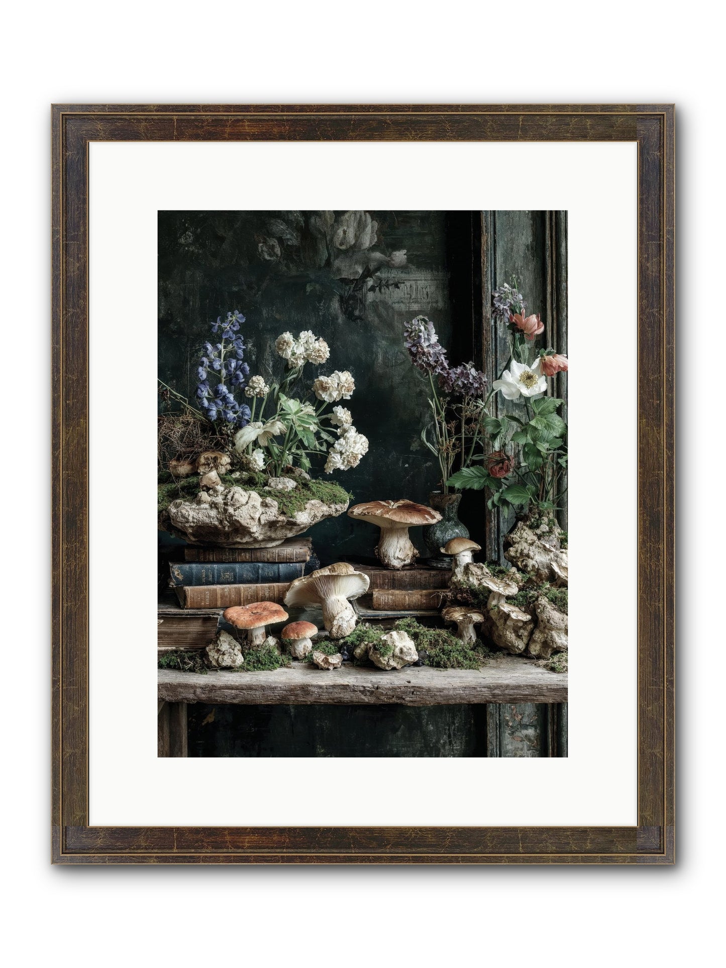 We Were Swans Framed Print - Slimwoods Black/Gold 12x16
