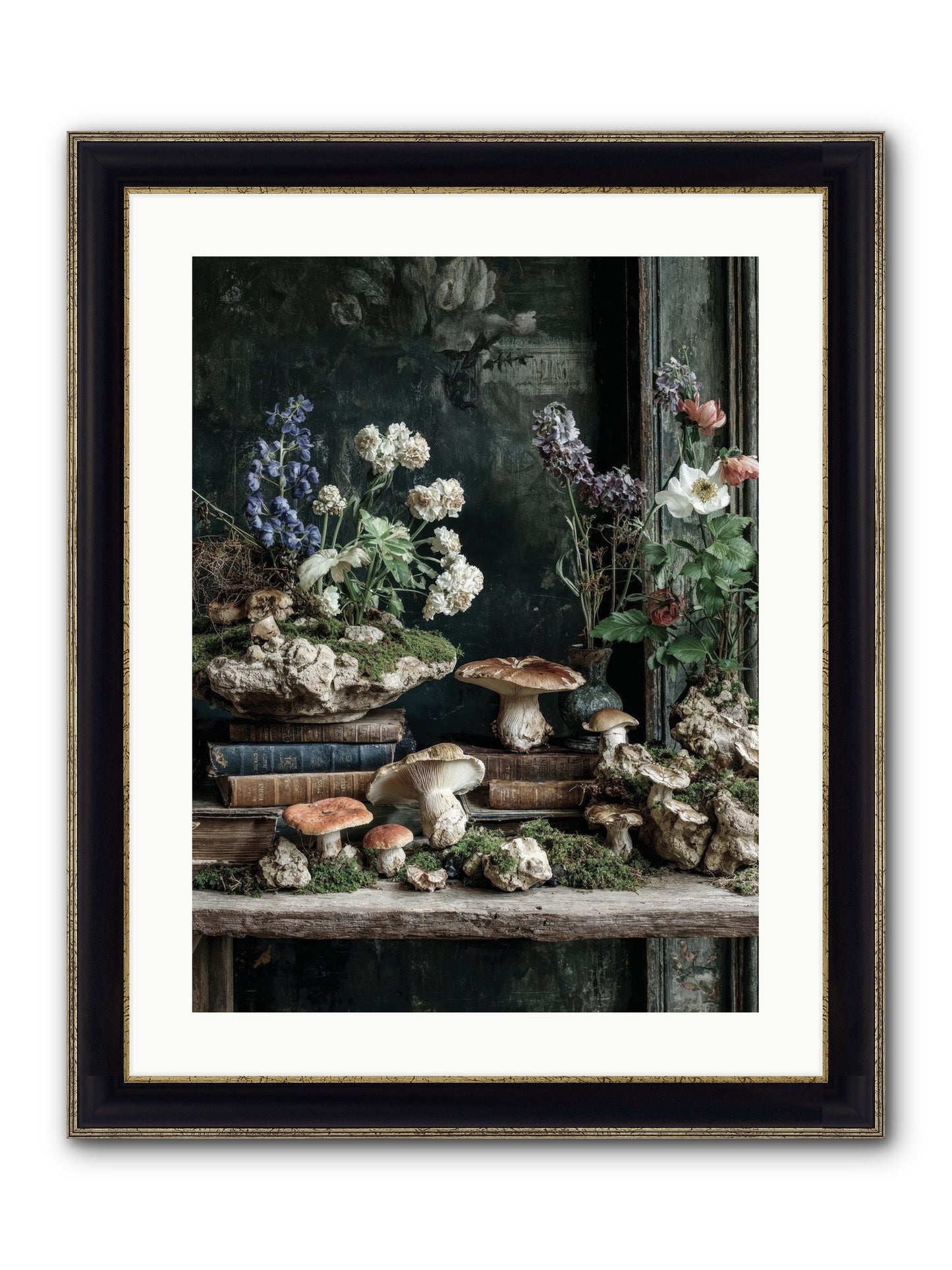 We Were Swans Framed Print - Black & Gold 18x24