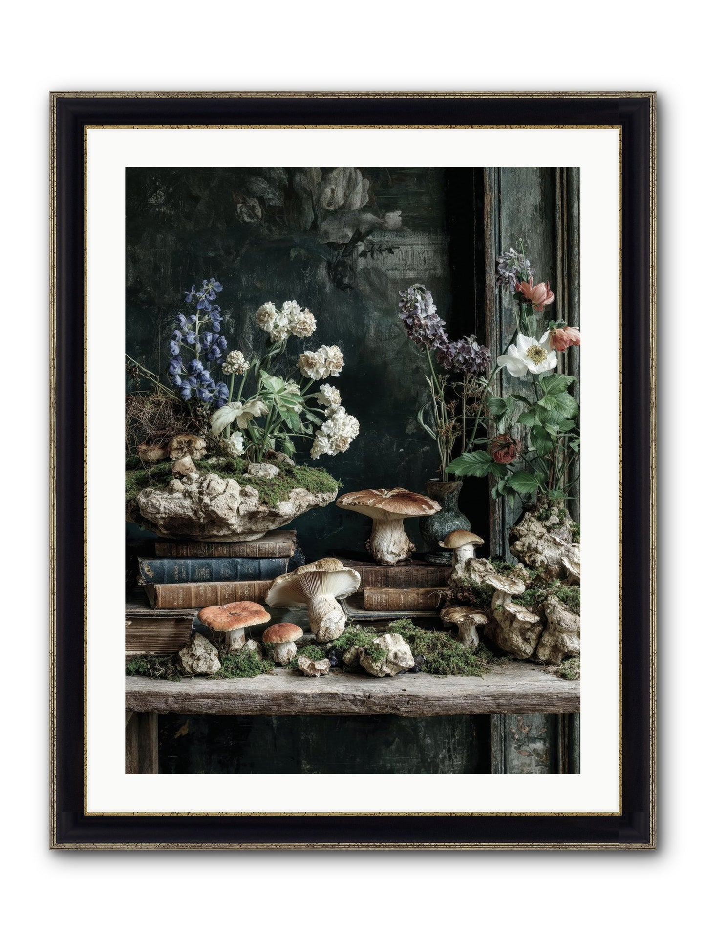 We Were Swans Framed Print - Black & Gold 24x32