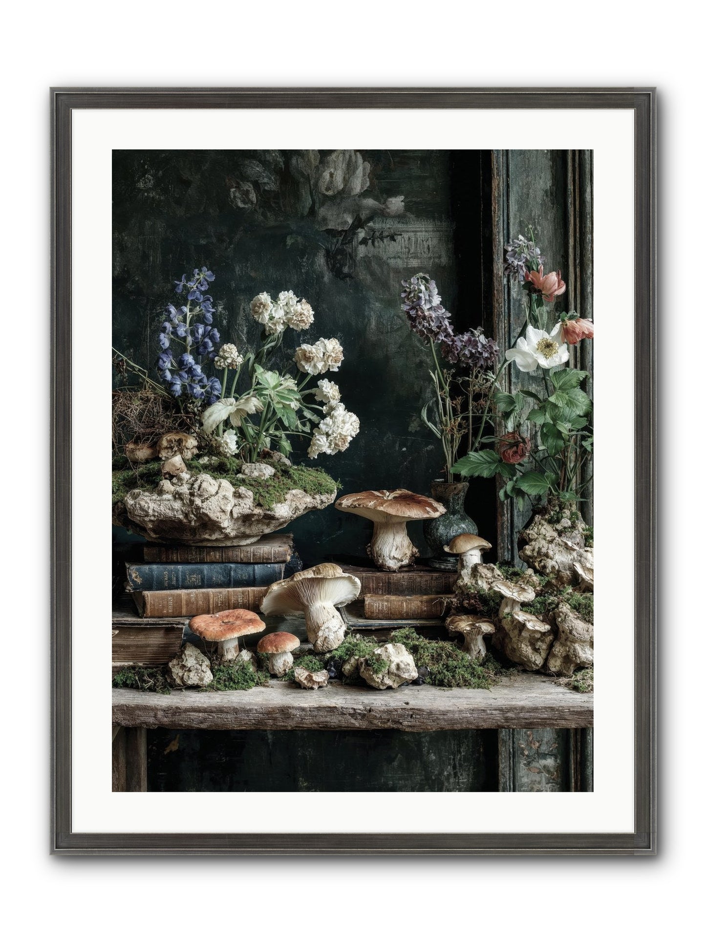 We Were Swans Framed Print - Slimwoods Black/Silver 24x32