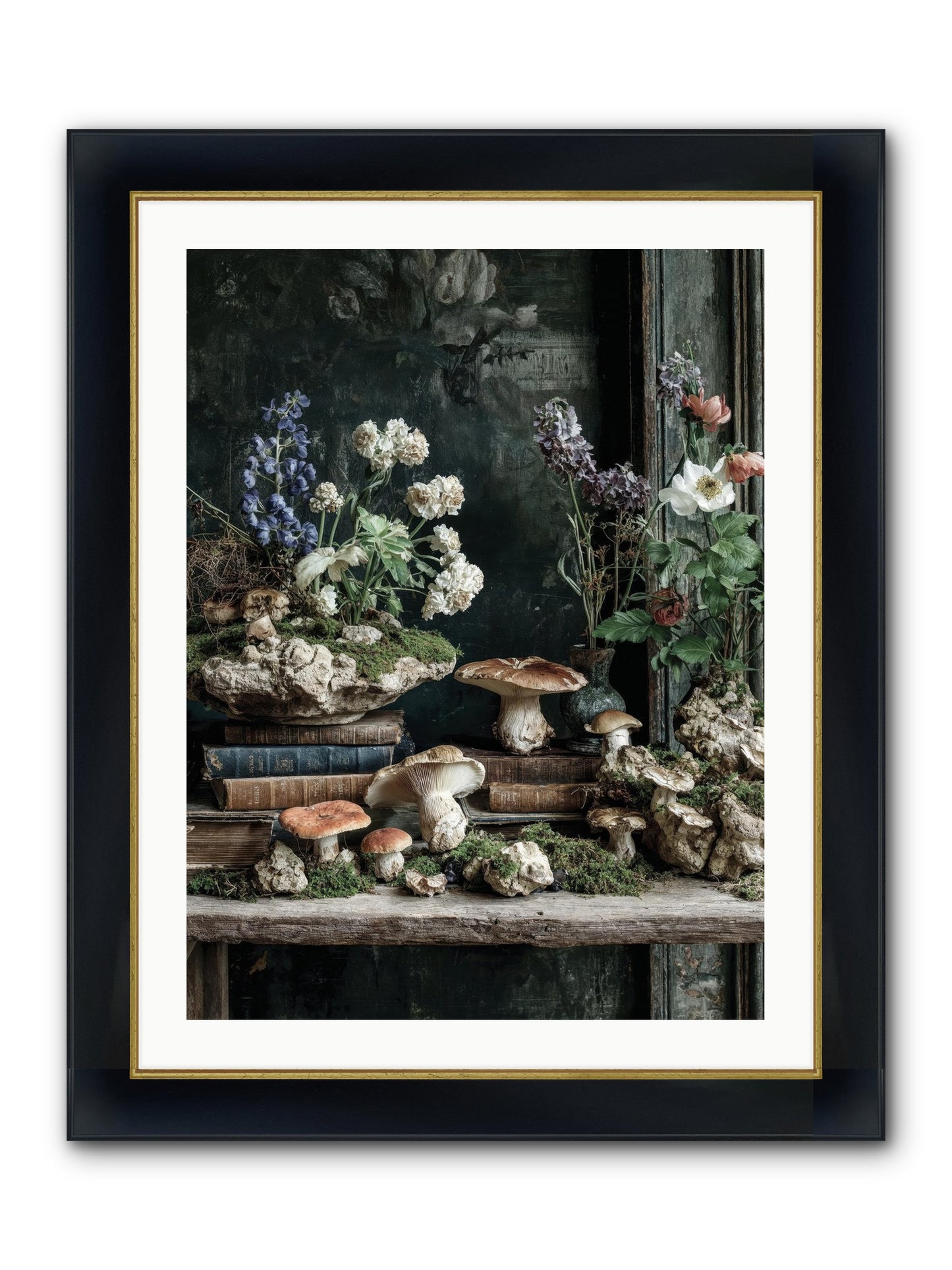 We Were Swans Framed Print - Wide Black w/Gold 24x32
