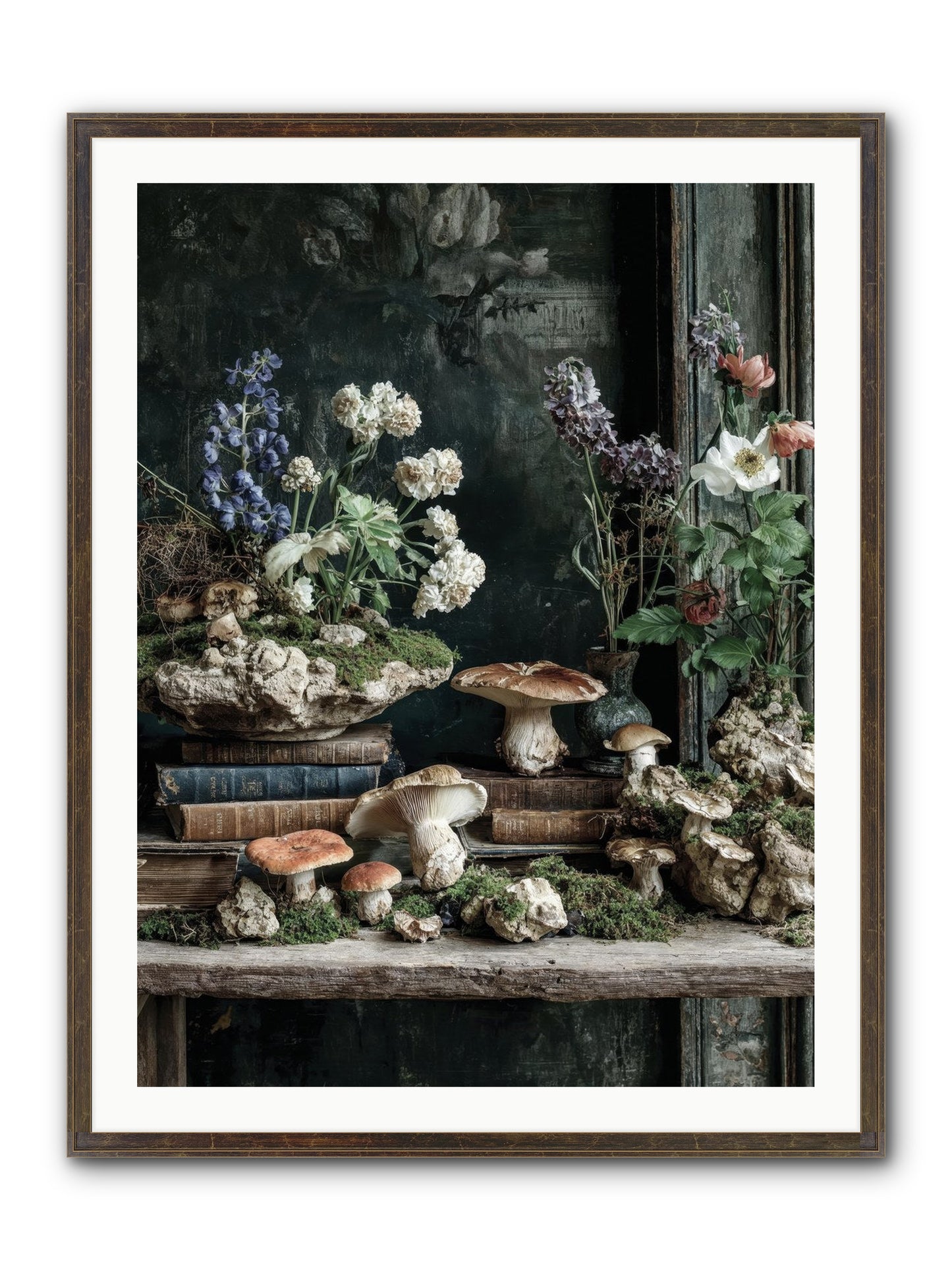 We Were Swans Framed Print - Slimwoods Black/Gold 30x40