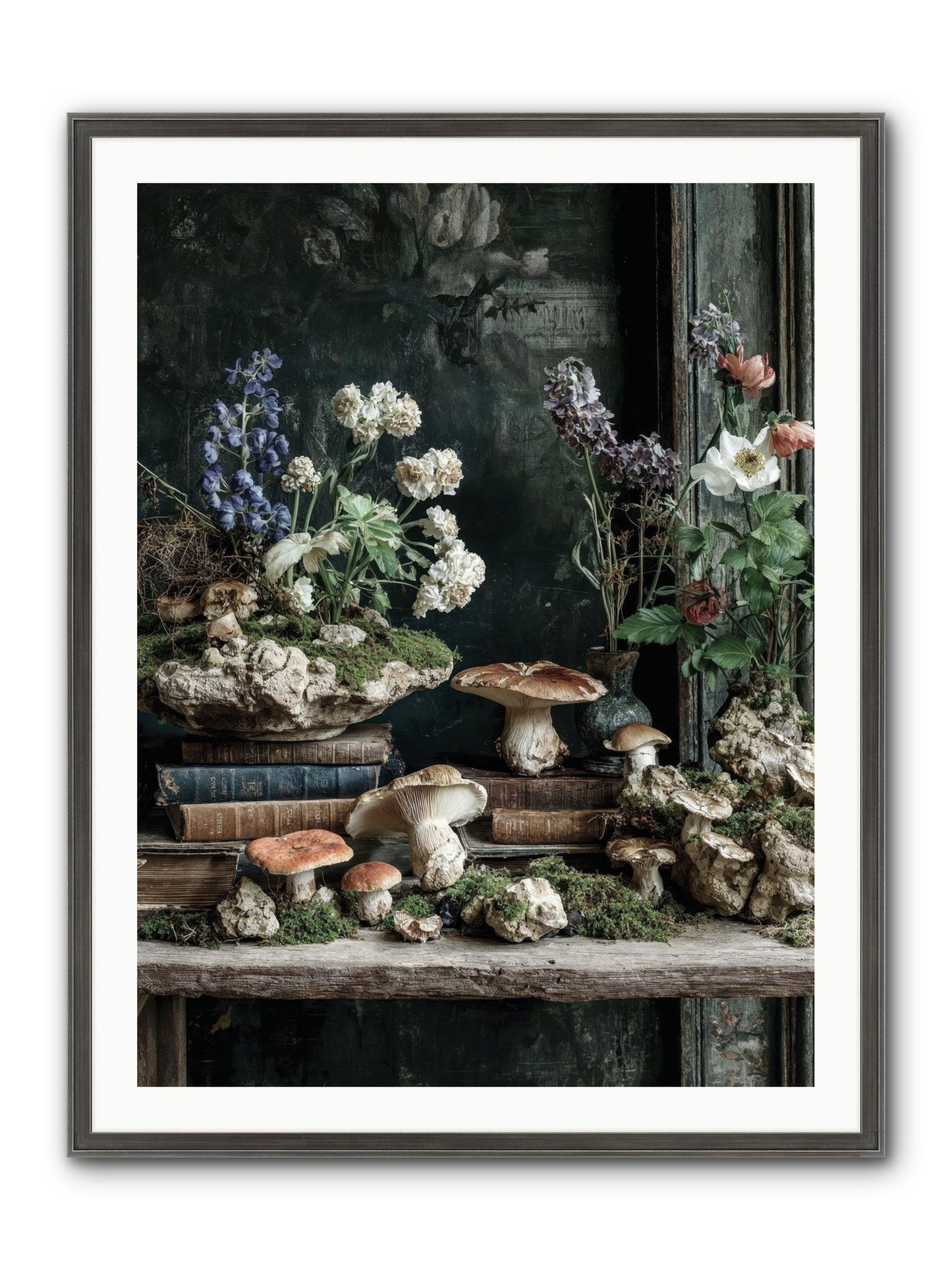 We Were Swans Framed Print - Slimwoods Black/Silver 30x40