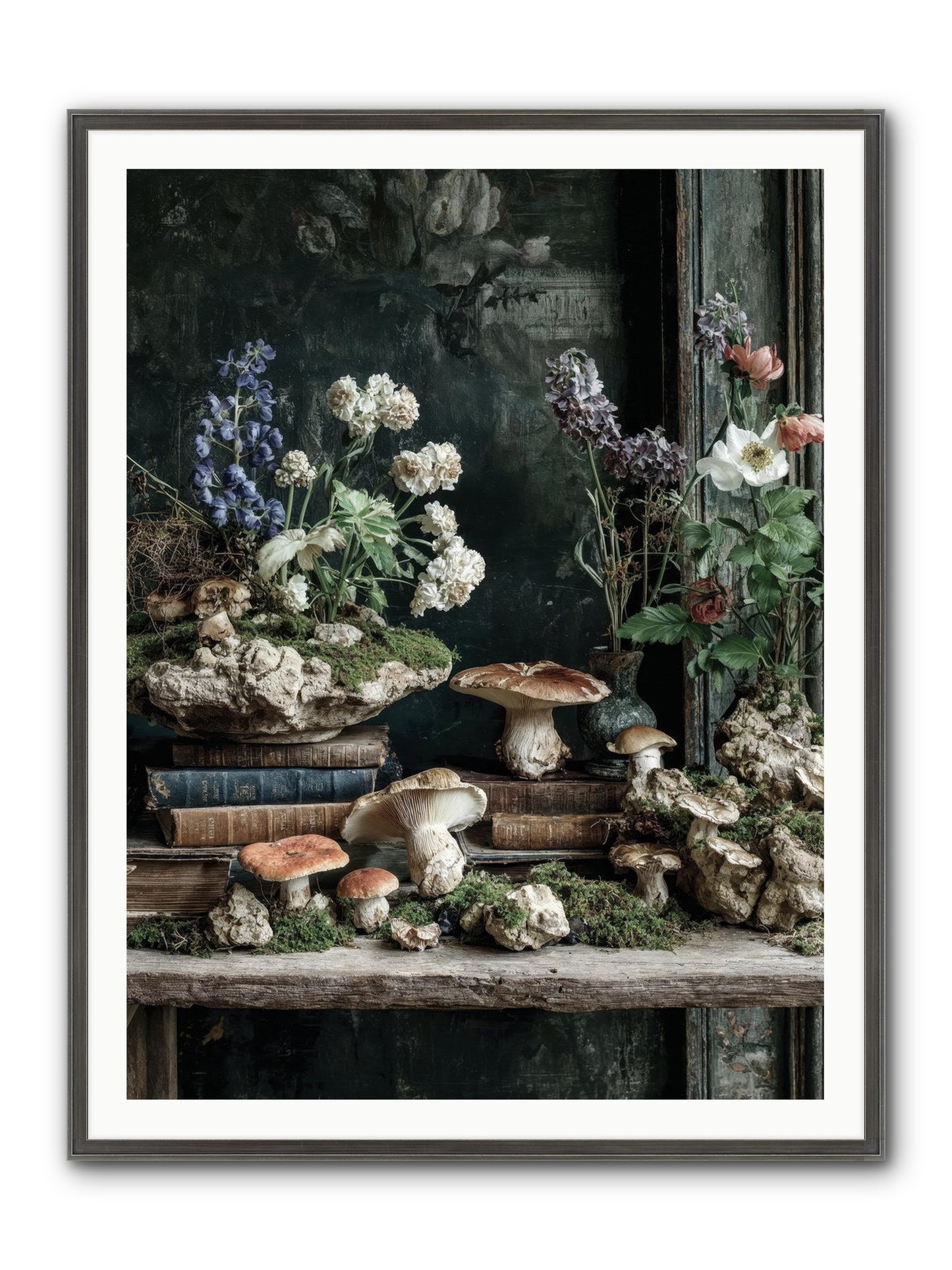 We Were Swans Framed Print - Slimwoods Black/Silver 36x48