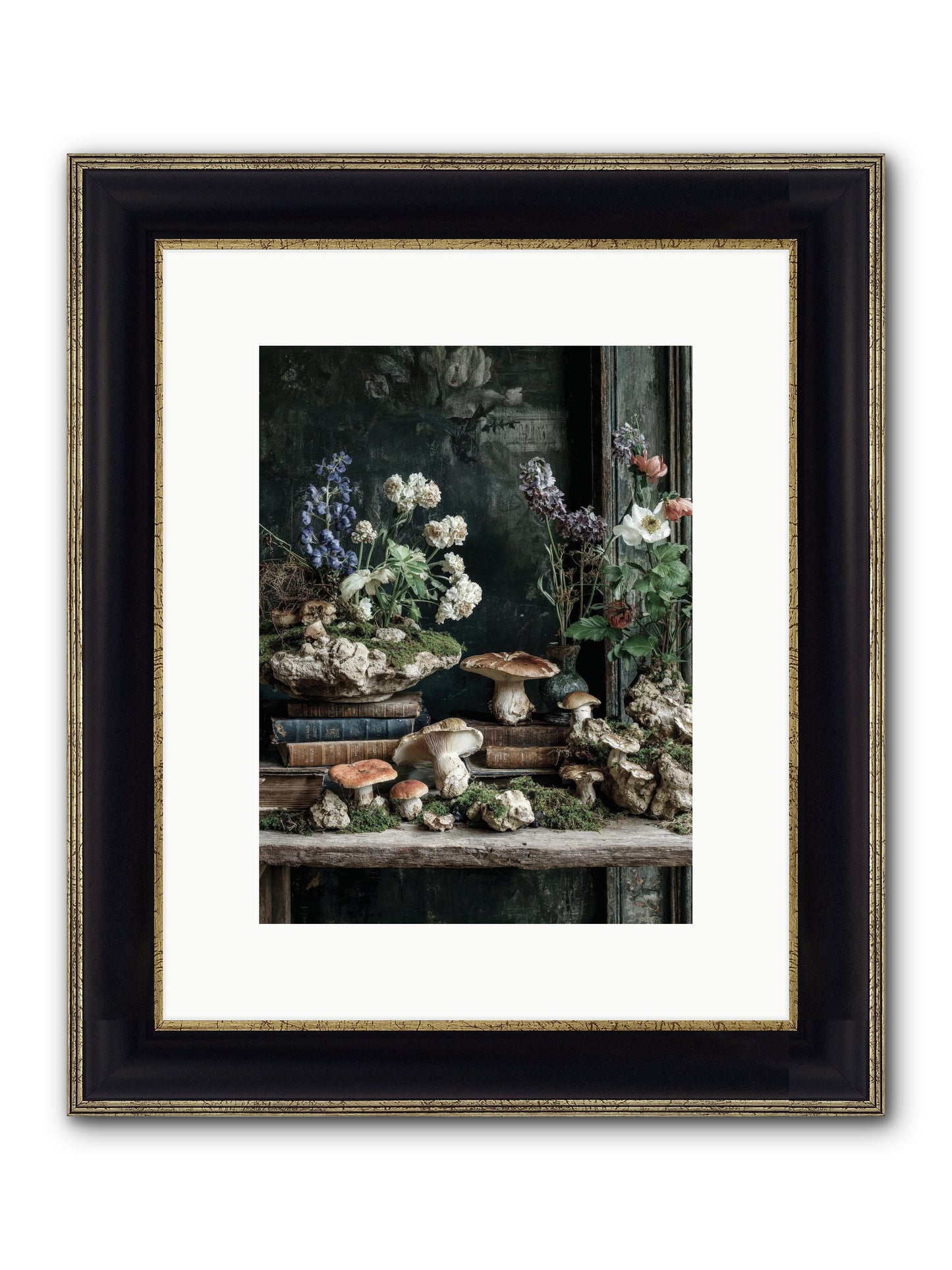 We Were Swans Framed Print - Black & Gold 9x12