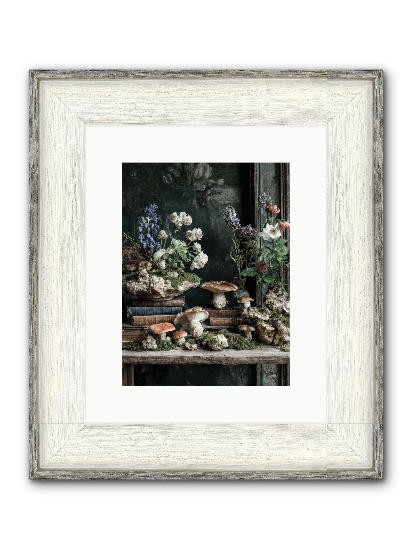 We Were Swans Framed Print - Driftwood White 9x12