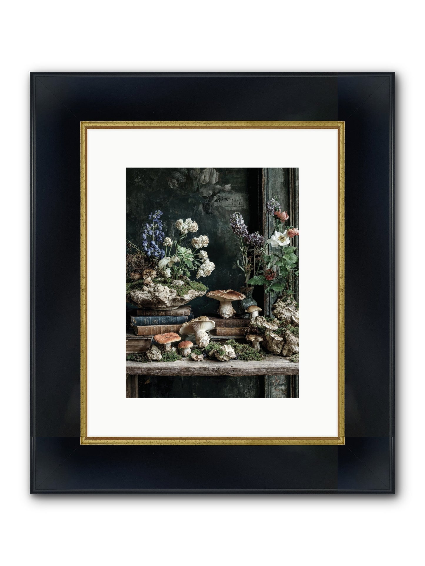 We Were Swans Framed Print - Wide Black w/Gold 9x12