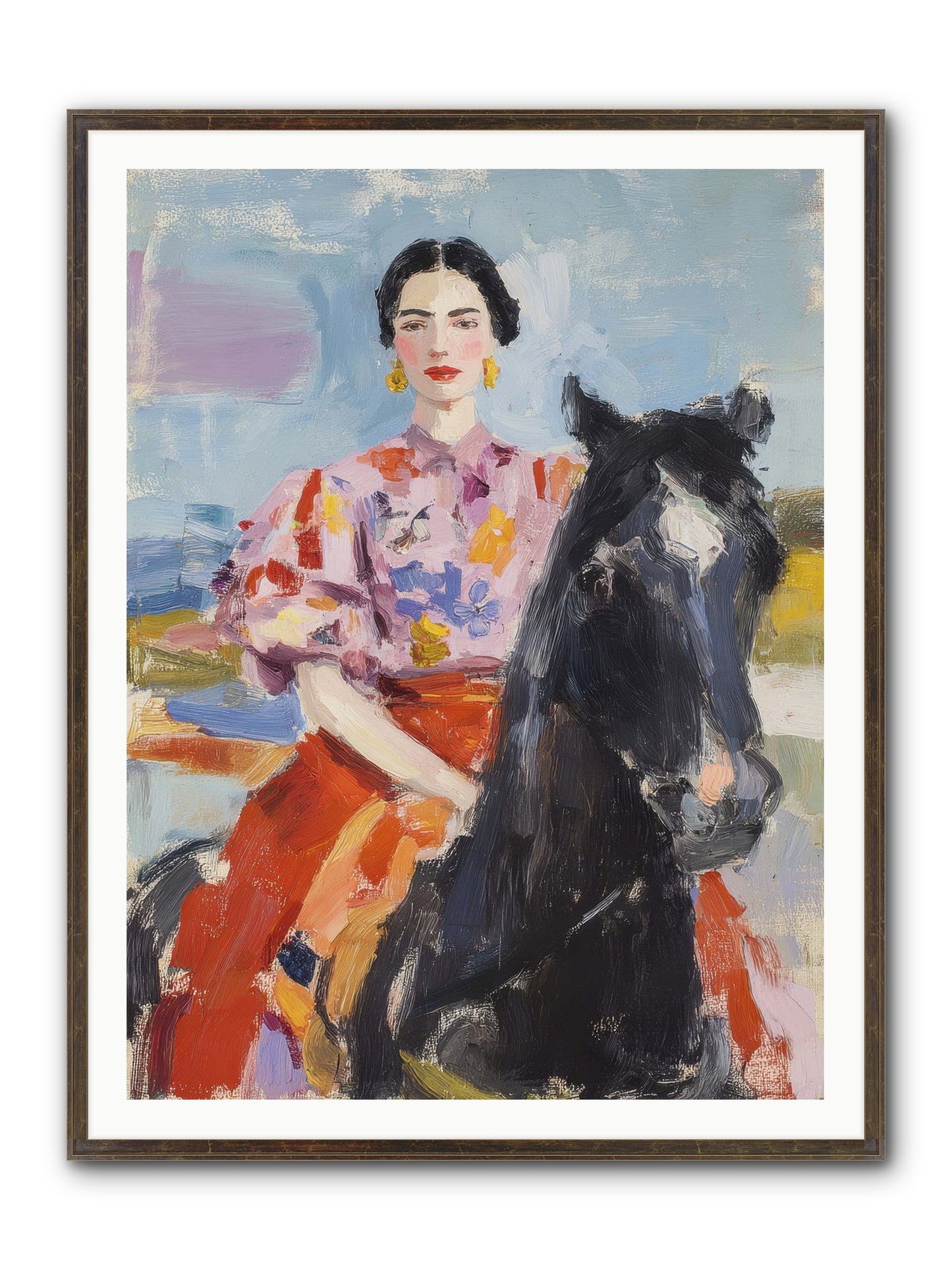Wednesday's Sweet Escape Framed Print - Slimwoods Black/Gold 36x48