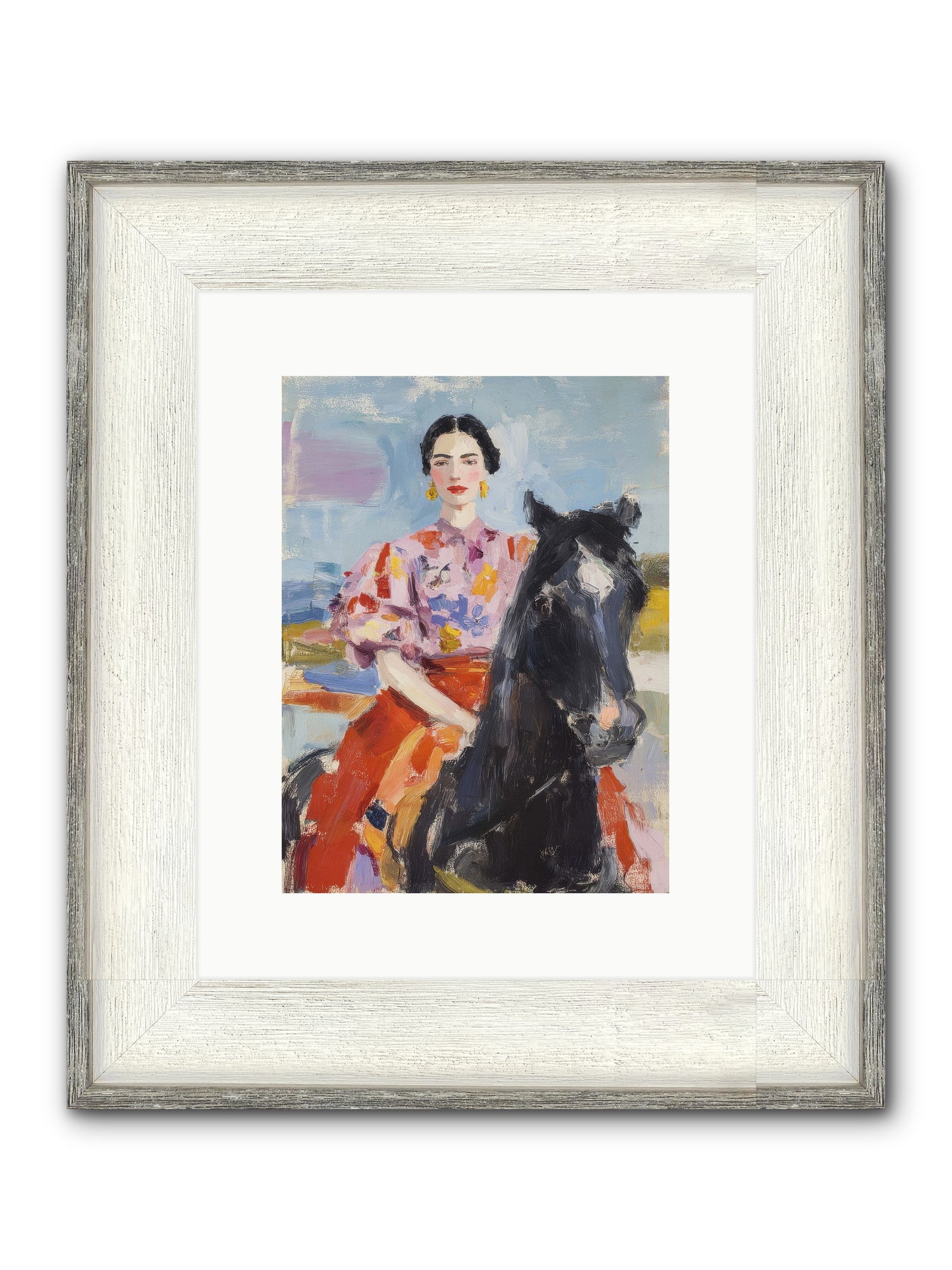 Wednesday's Sweet Escape Framed Print - Driftwood White 9x12