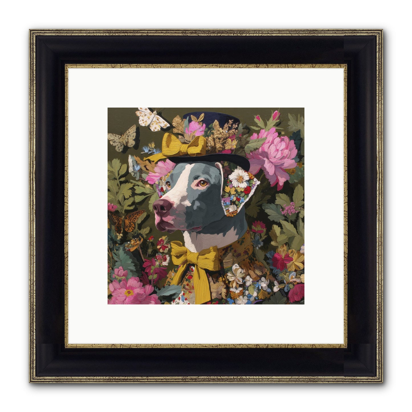 Weekend Murmurs Framed Print - Black & Gold 10x10
