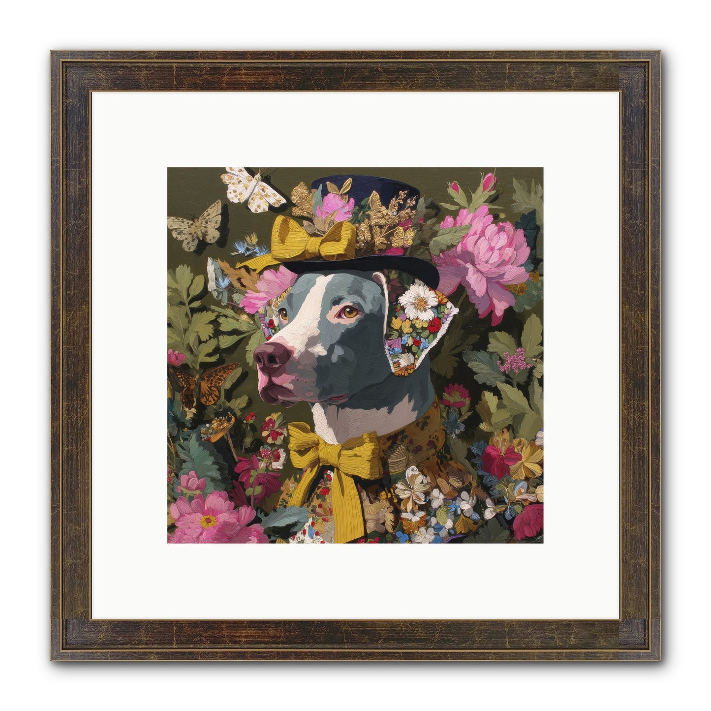 Weekend Murmurs Framed Print - Slimwoods Black/Gold 10x10