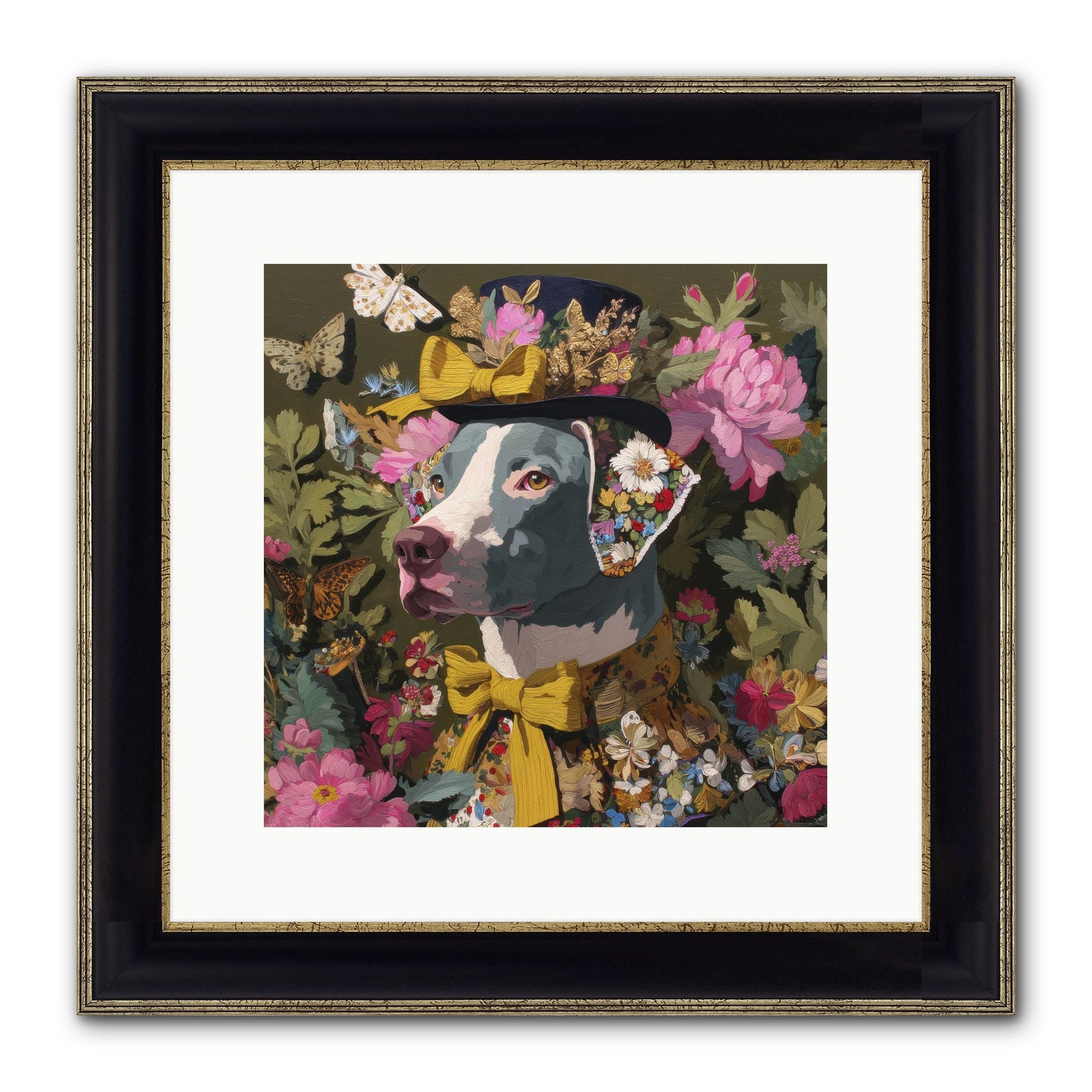 Weekend Murmurs Framed Print - Black & Gold 12x12