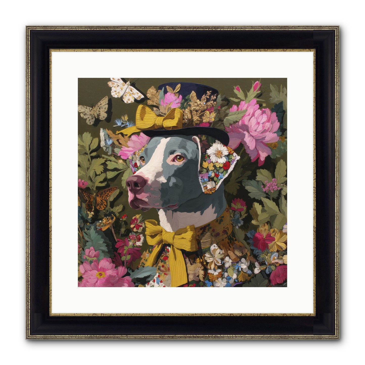 Weekend Murmurs Framed Print - Black & Gold 16x16
