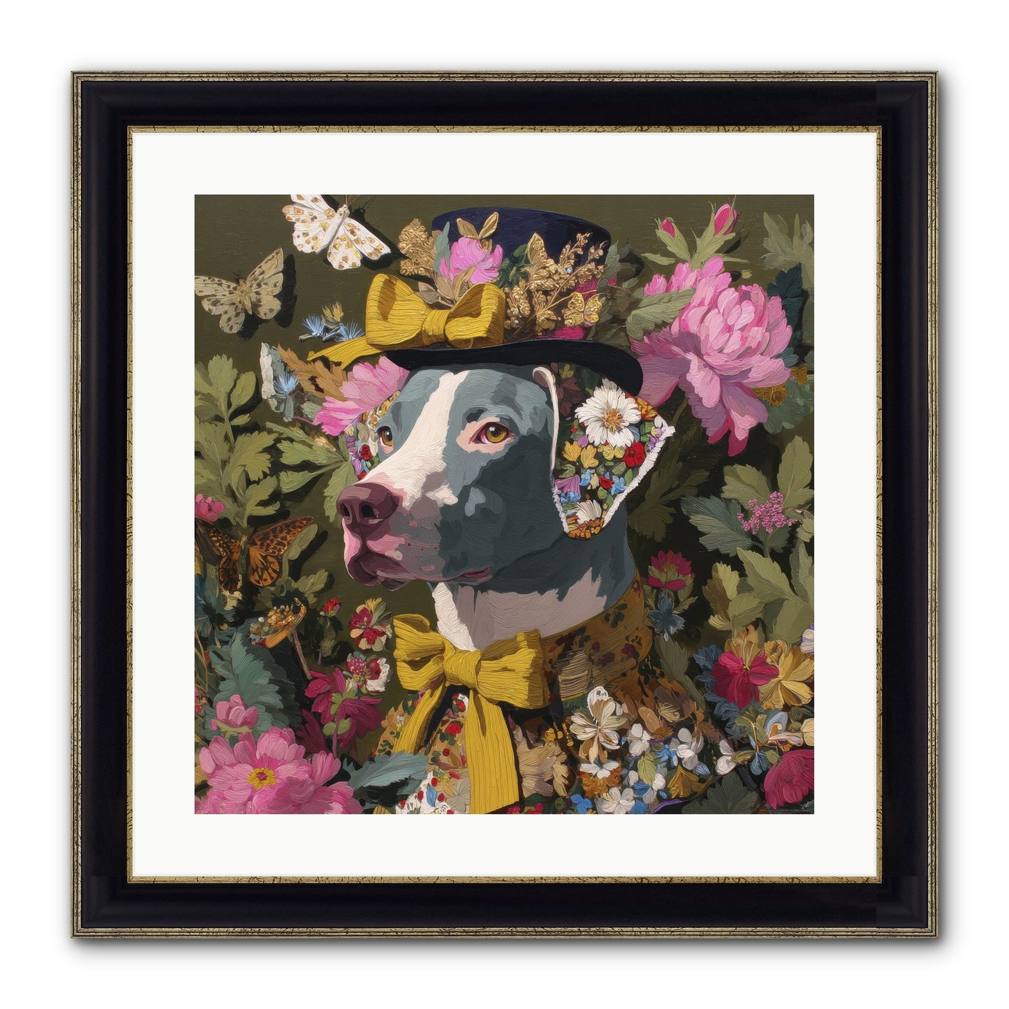 Weekend Murmurs Framed Print - Black & Gold 20x20