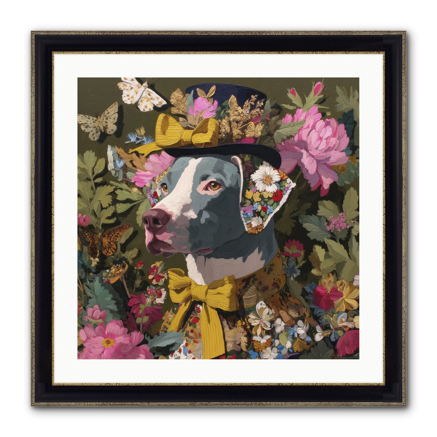 Weekend Murmurs Framed Print - Black & Gold 24x24