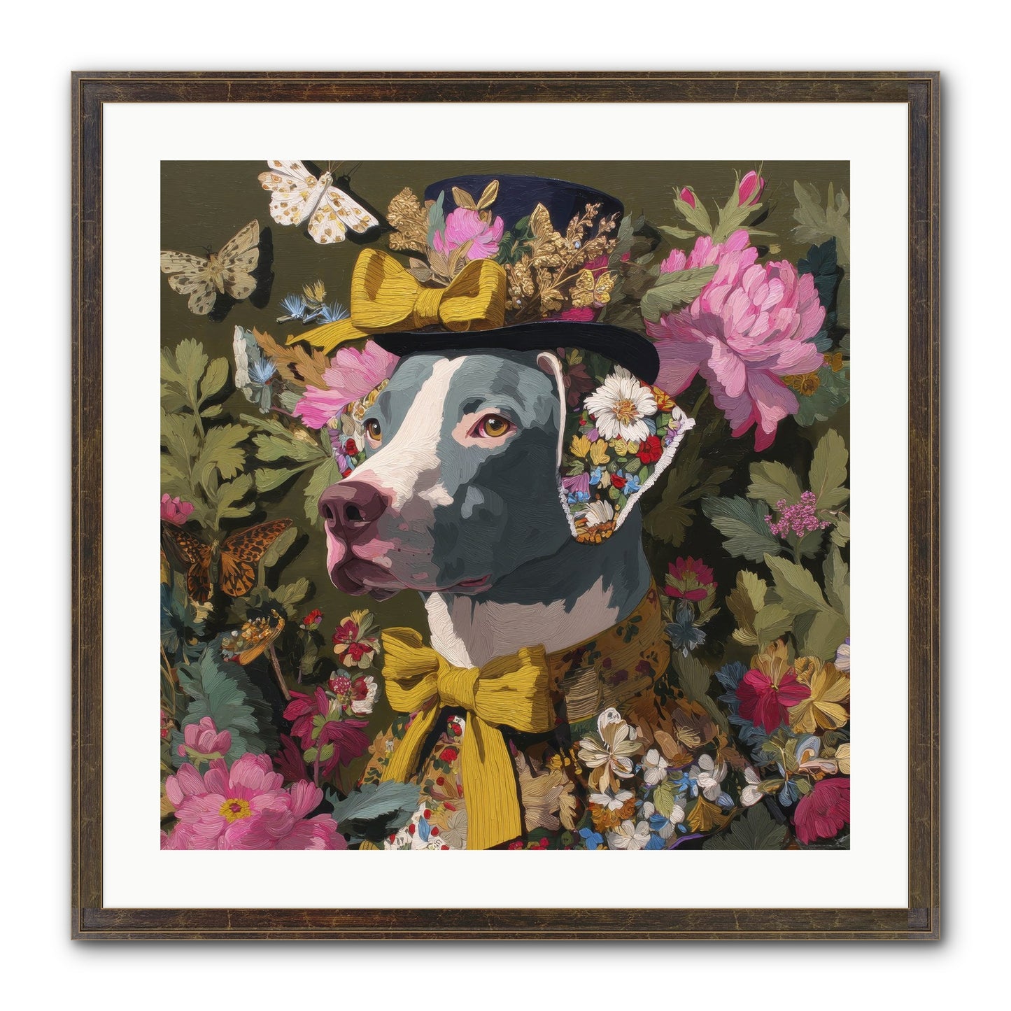 Weekend Murmurs Framed Print - Slimwoods Black/Gold 24x24